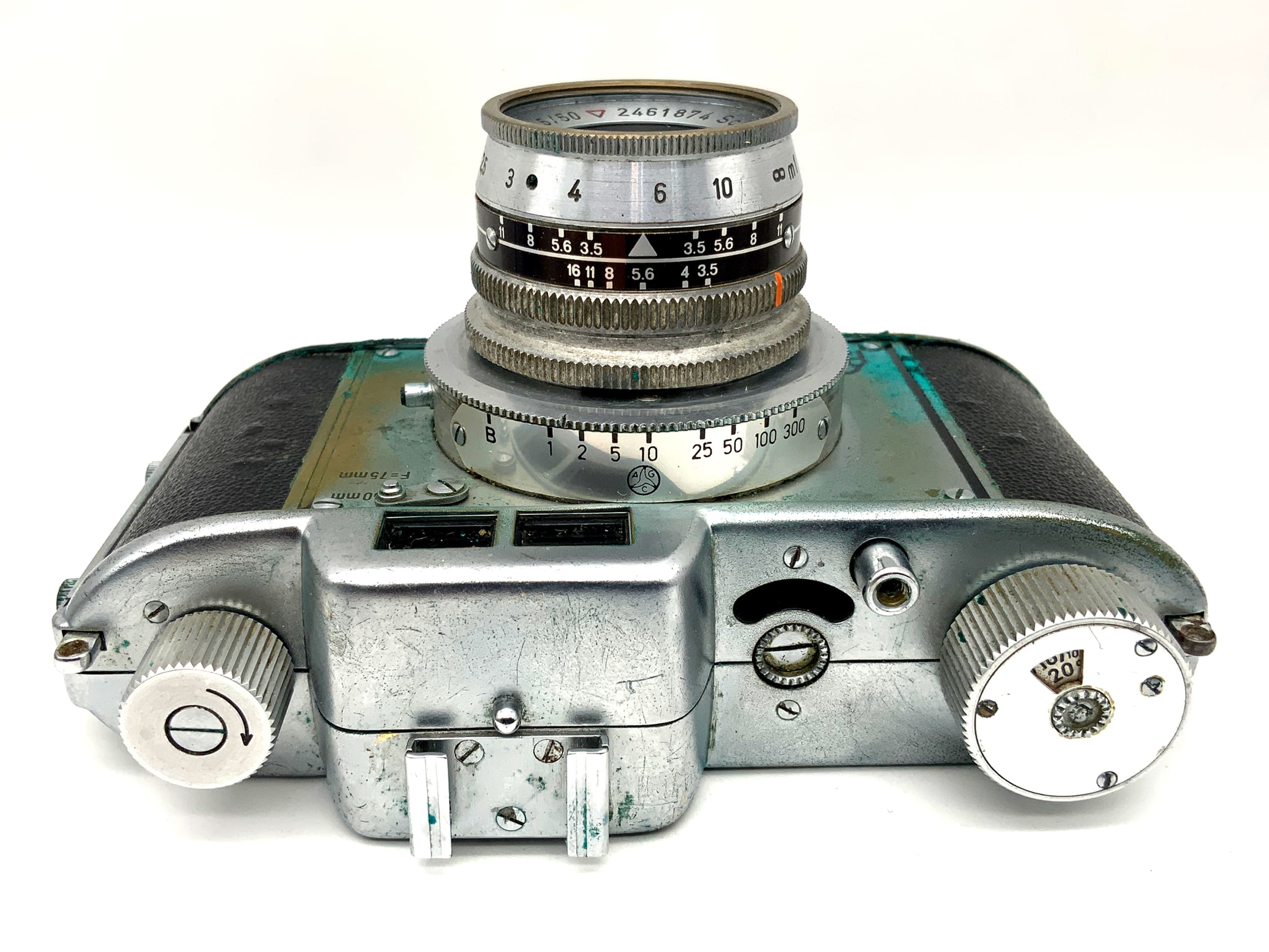 Caméra à viseur AKA Rette avec caméra analogique Schneider Kreuznach Radionar 50 mm 1:3,5