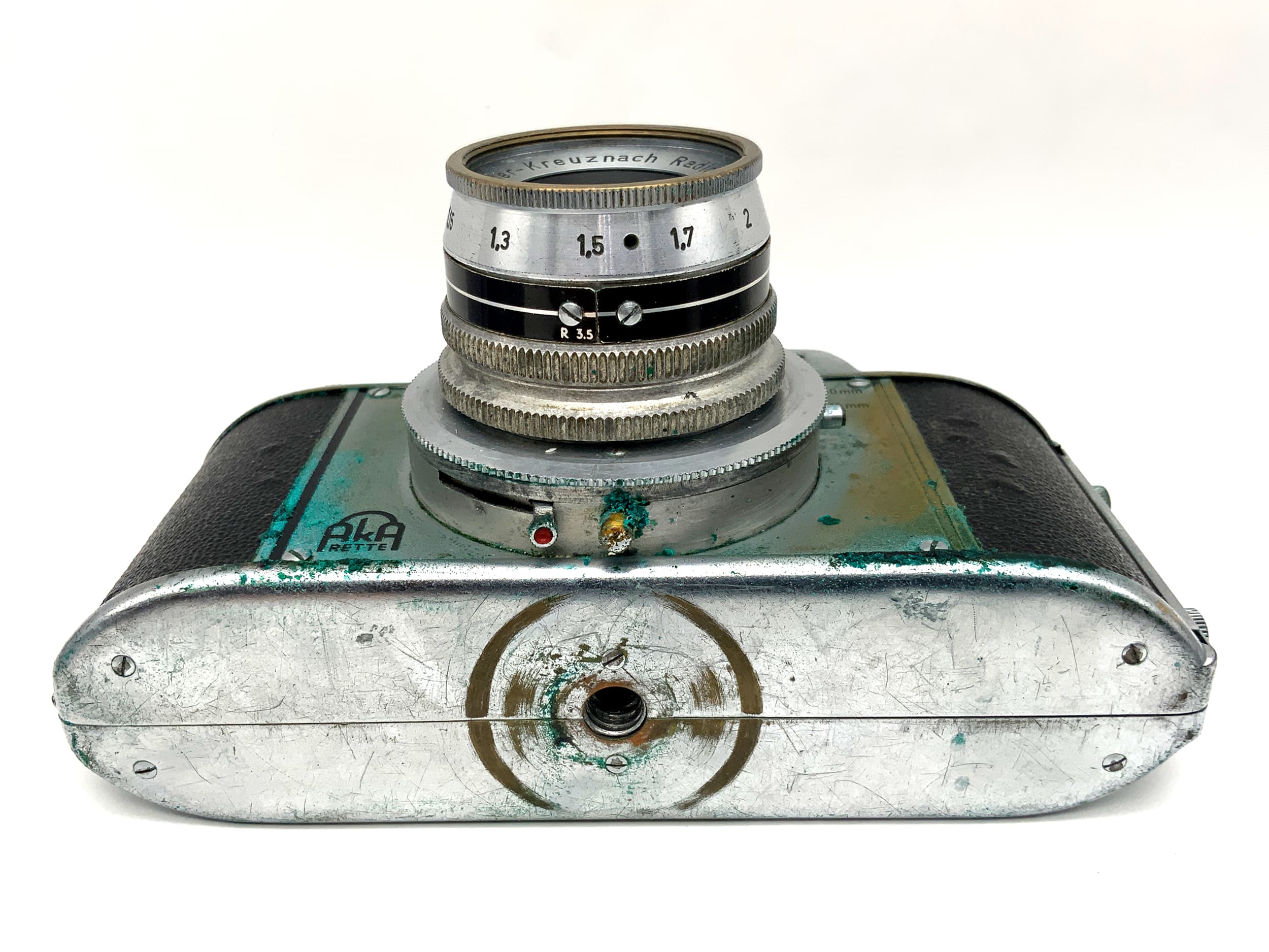 Caméra à viseur AKA Rette avec caméra analogique Schneider Kreuznach Radionar 50 mm 1:3,5