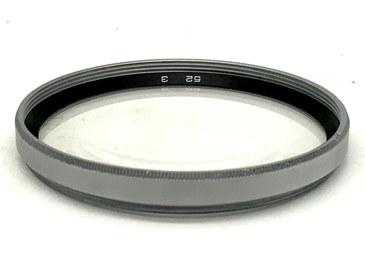 Close-up lens 3 chrome filter 52mm circular filter thread
