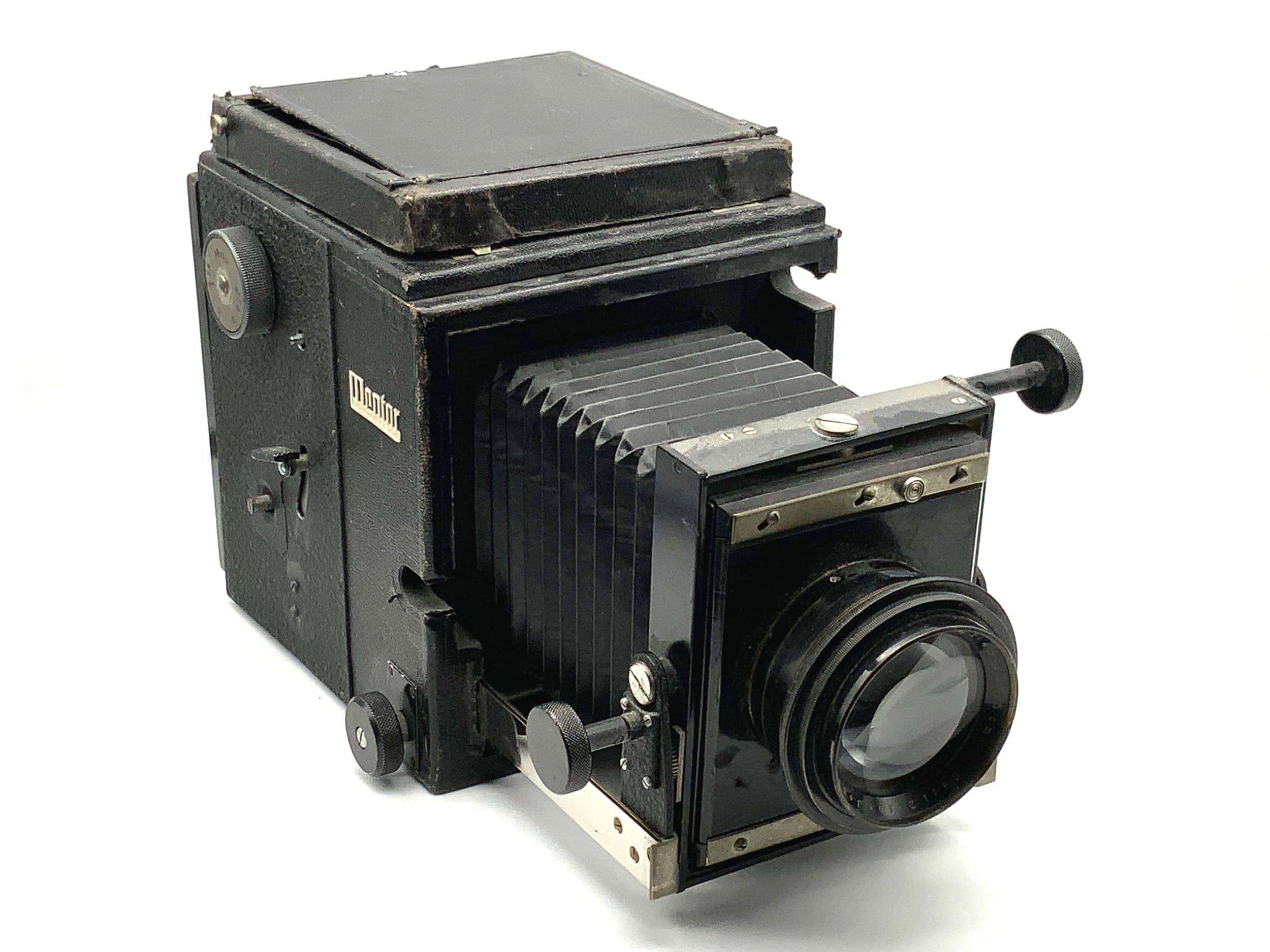 Appareil photo à plaque Mentor Atelier-Reflex avec objectif reflex analogique Tessar 1:4.5 f=25cm