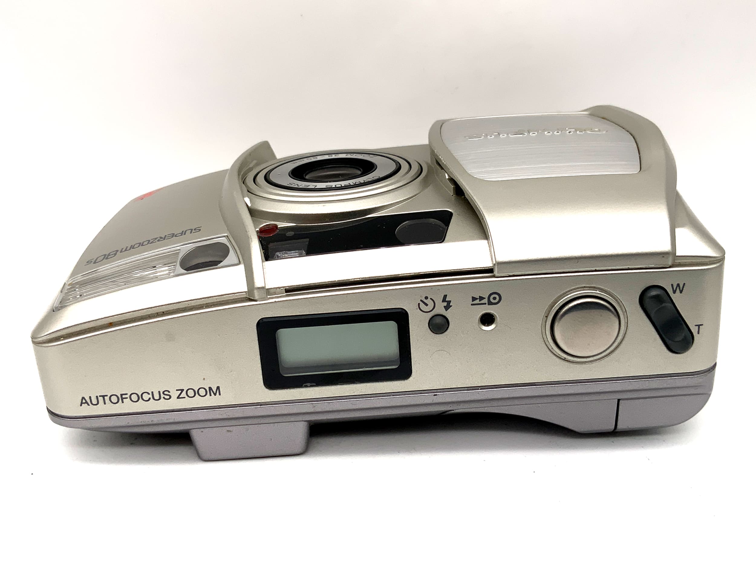 Appareil photo compact Olympus Superzoom 80s Point&amp;Shoot avec objectif 38-80 mm (appareil photo argentique)