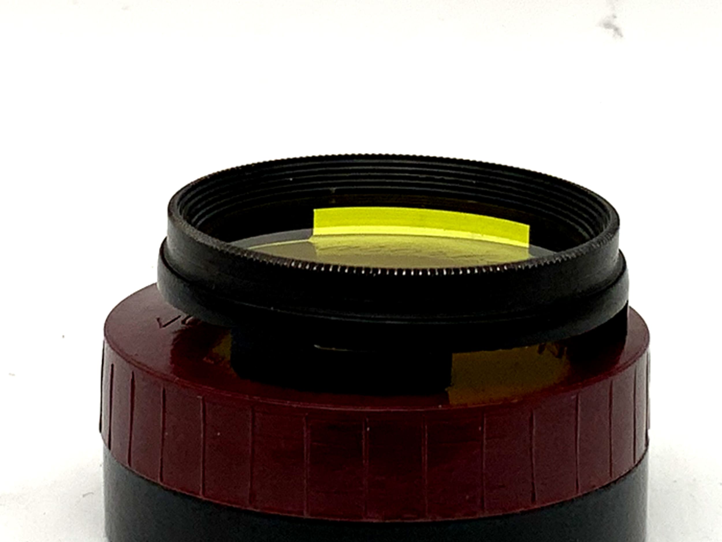 Arnz Jena Ultrasorban color filter yellow/yellow slip-on filter in case 28mm