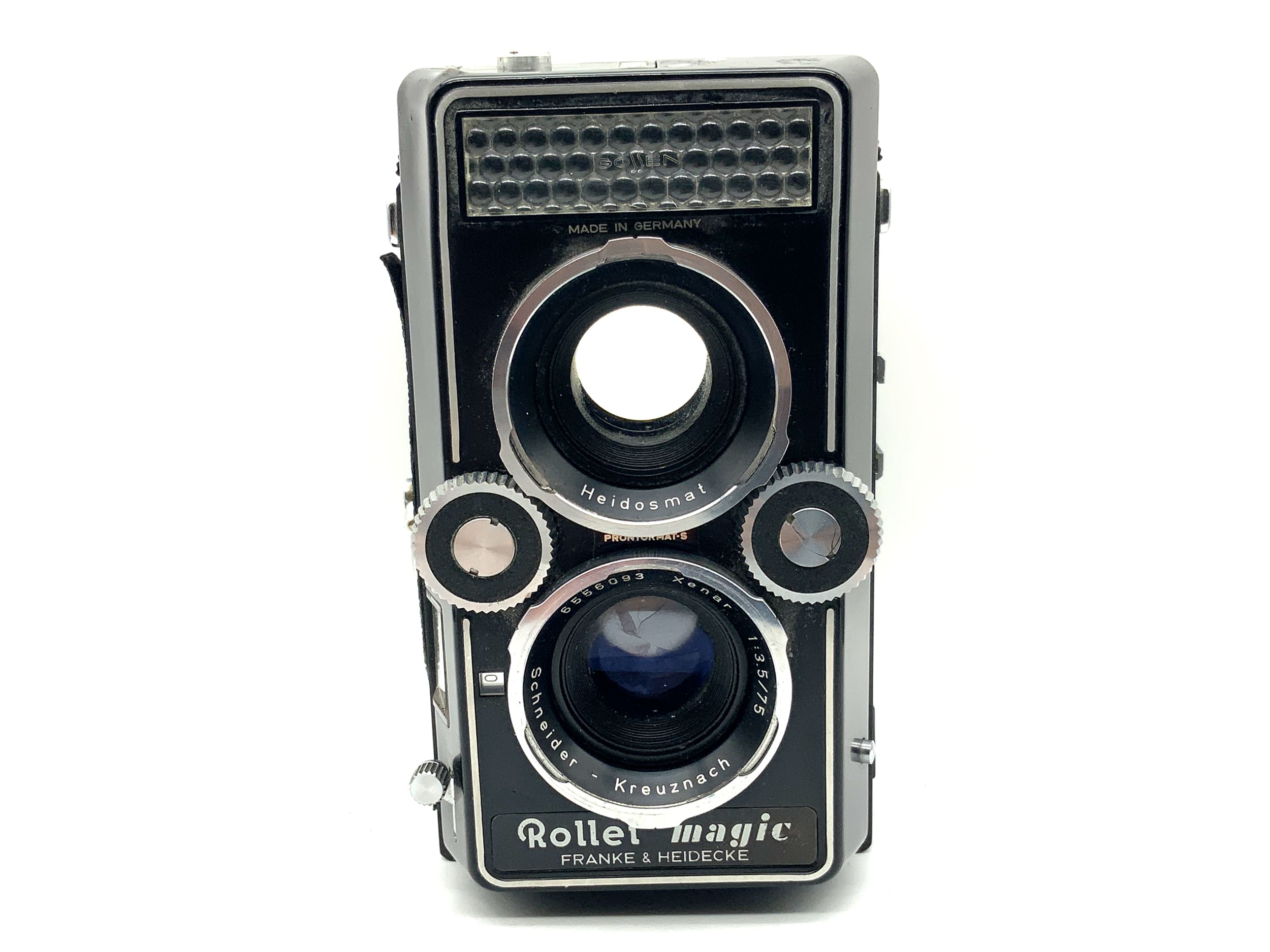 Rollei Magic TLR avec oculaire bi-objectif Schneider Kreuznach Xenar 75 mm 1:3,5 6x6