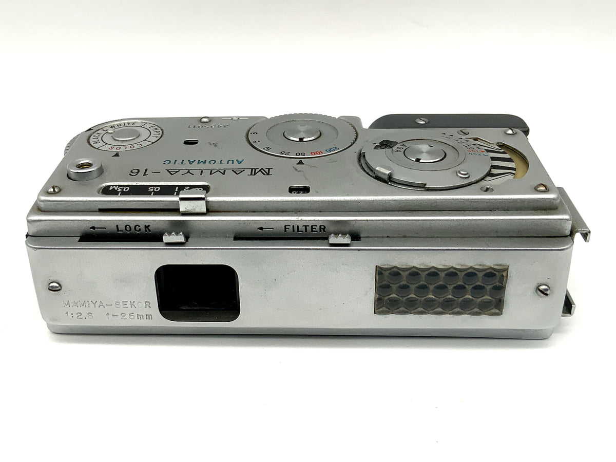 Appareil photo miniature automatique Mamiya 16 avec objectif Mamiya Sekor 25 mm 1:2.8