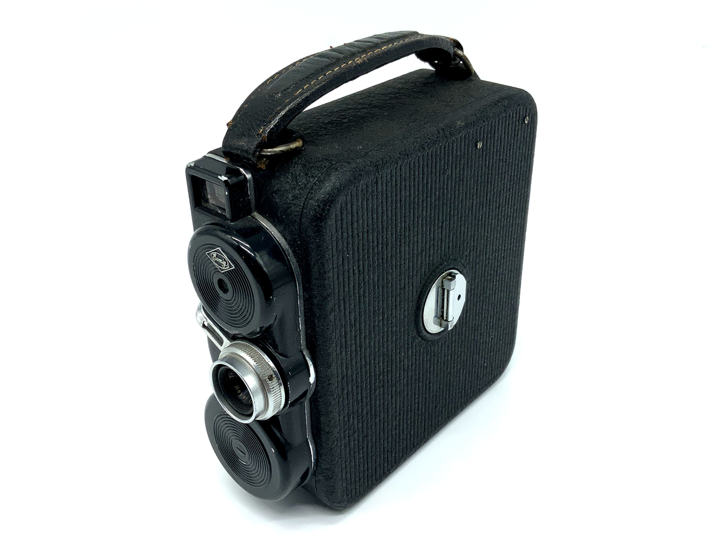 Caméra argentique Eumig C3 avec objectif Meyer Görlitz Trioplan 12,5 mm f/2,7 Super 8