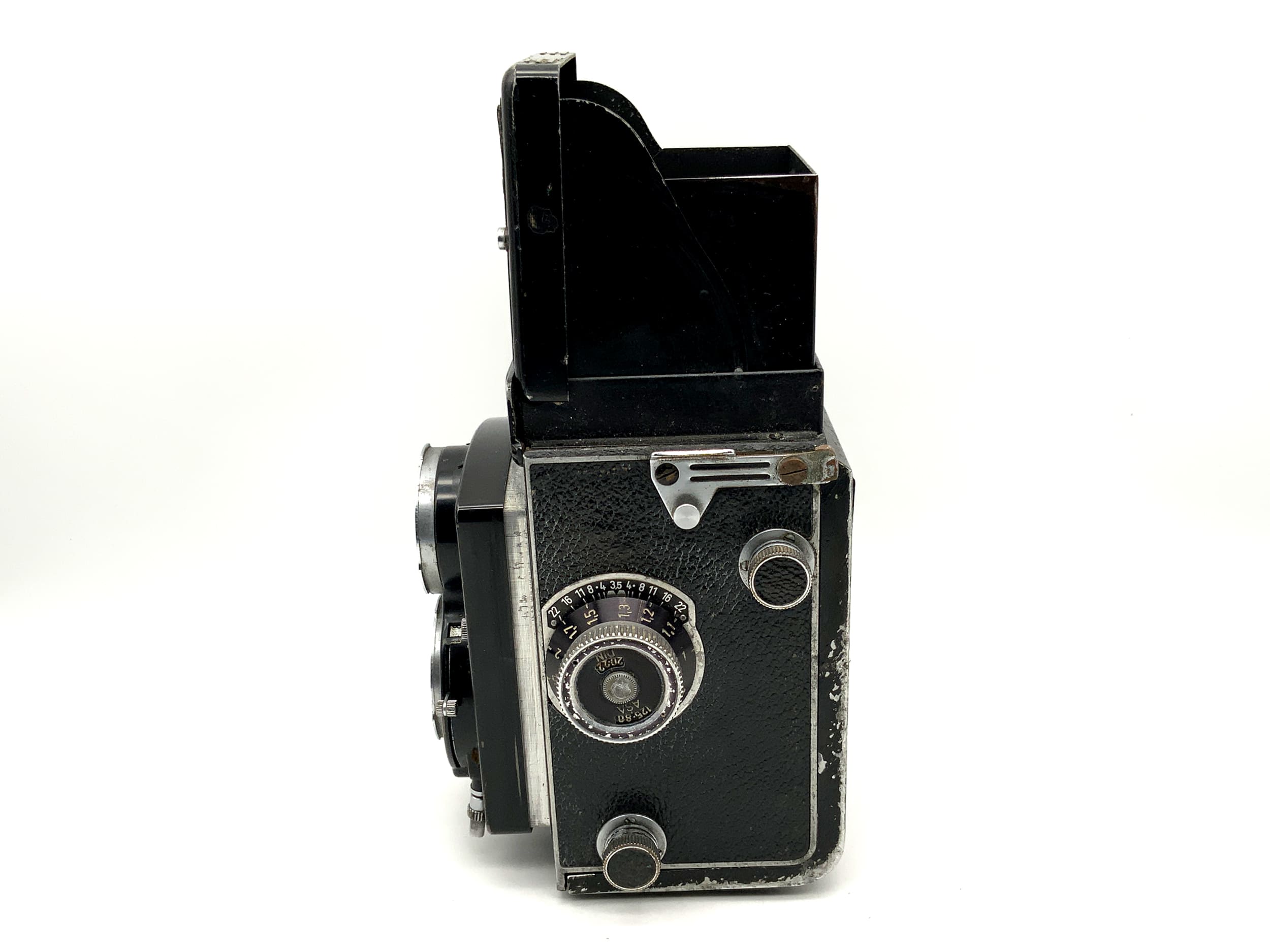 Rollei Rolleicord Vb TLR avec appareil photo argentique bi-objectif Xenar 1:3.5/75