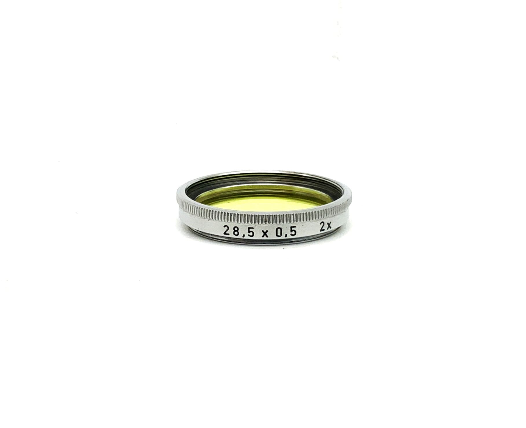 Yellow color filter 28.5/0.5, 2x filters, 28.5mm circular filter thread