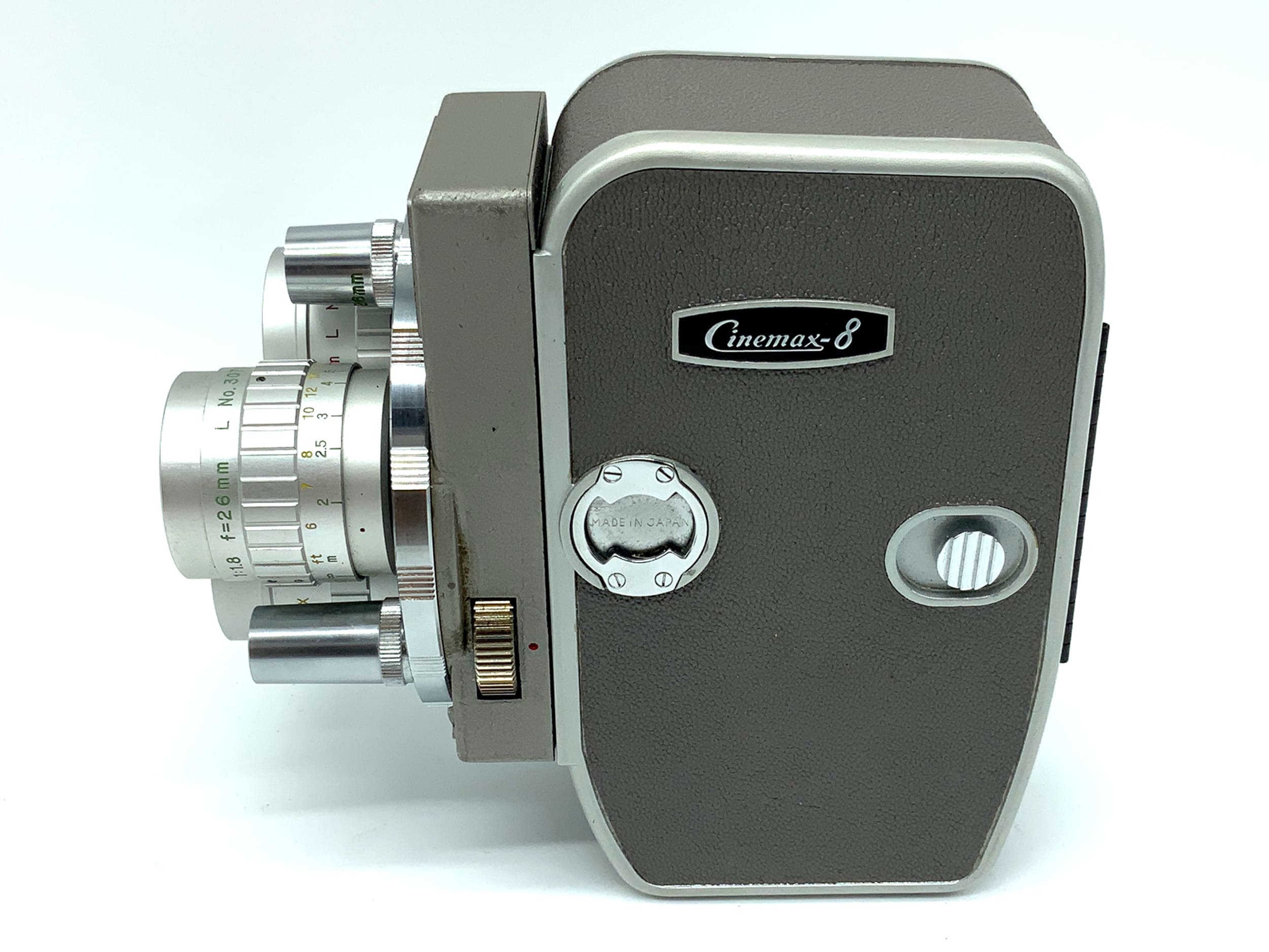 Neckermann Cinemax-8 Triauto film camera with 1:1.8 6.5mm/13mm/26mm Super 8