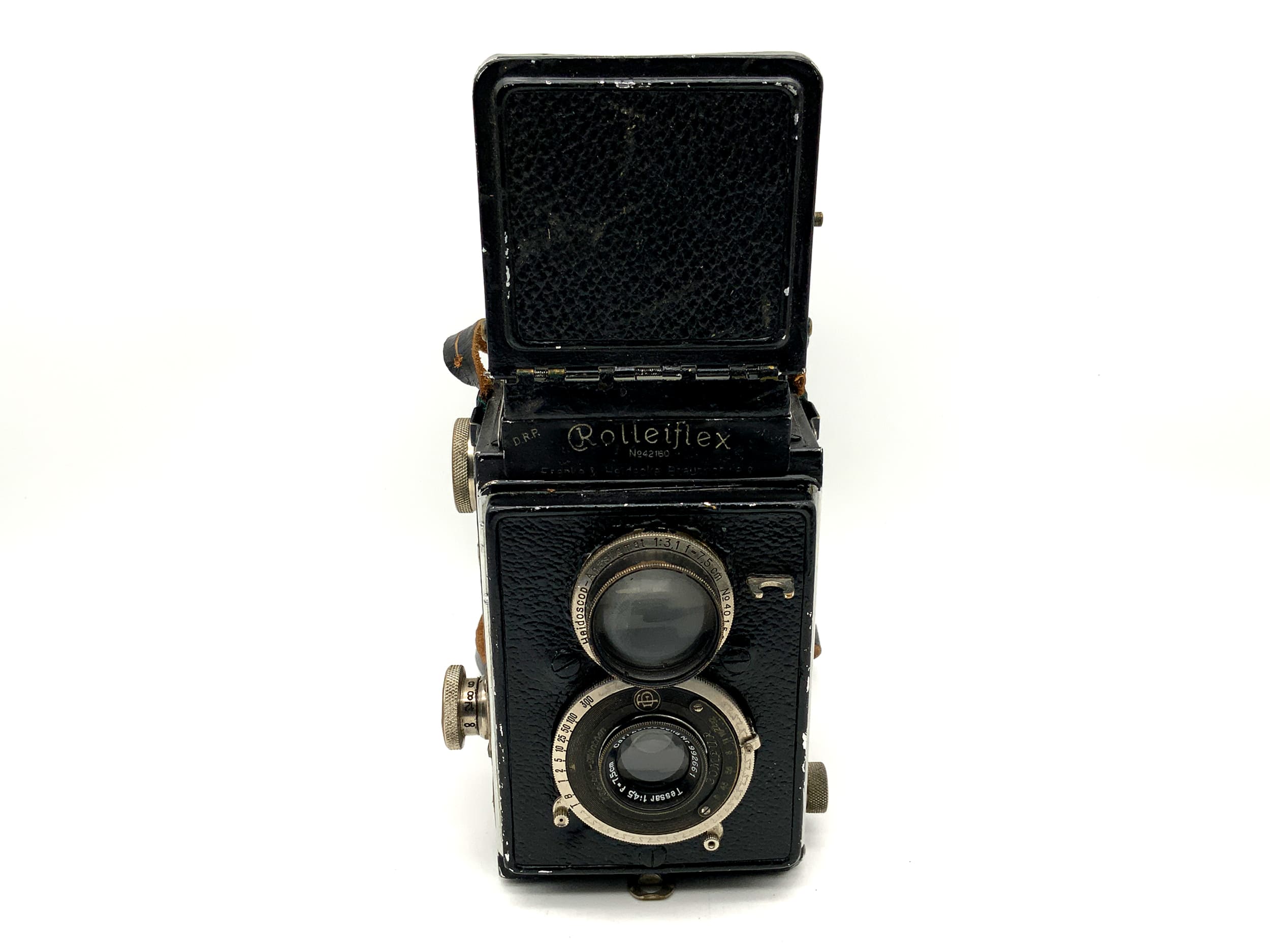 Rollei Rolleiflex I TLR avec objectif Tessar 1:4,5/7,5 cm Compur, appareil photo reflex bi-objectif argentique