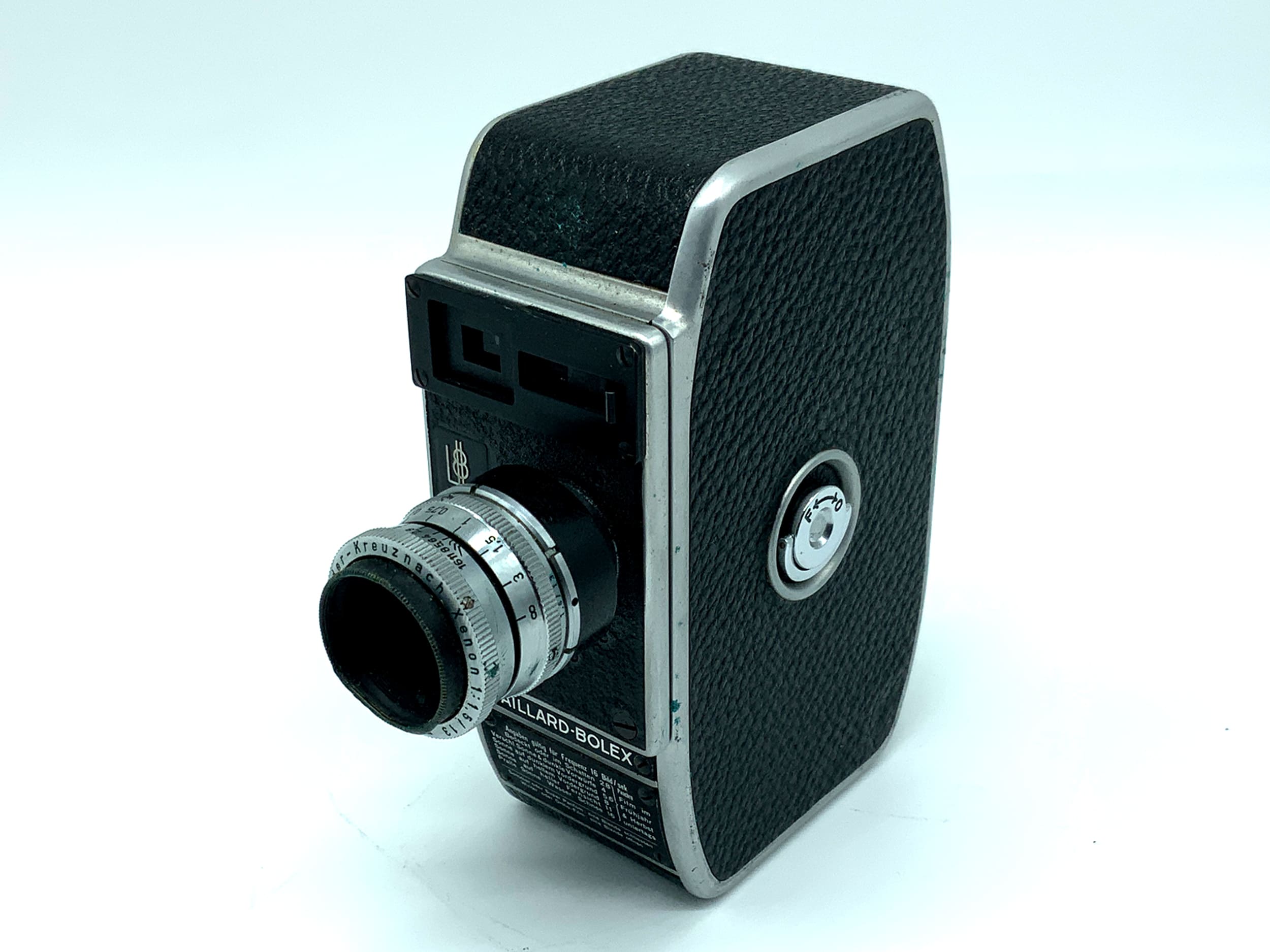 Kern Paillard Bolex L8 caméra argentique Schneider Kreuznach Xenon 13mm 1:1.5 Super 8