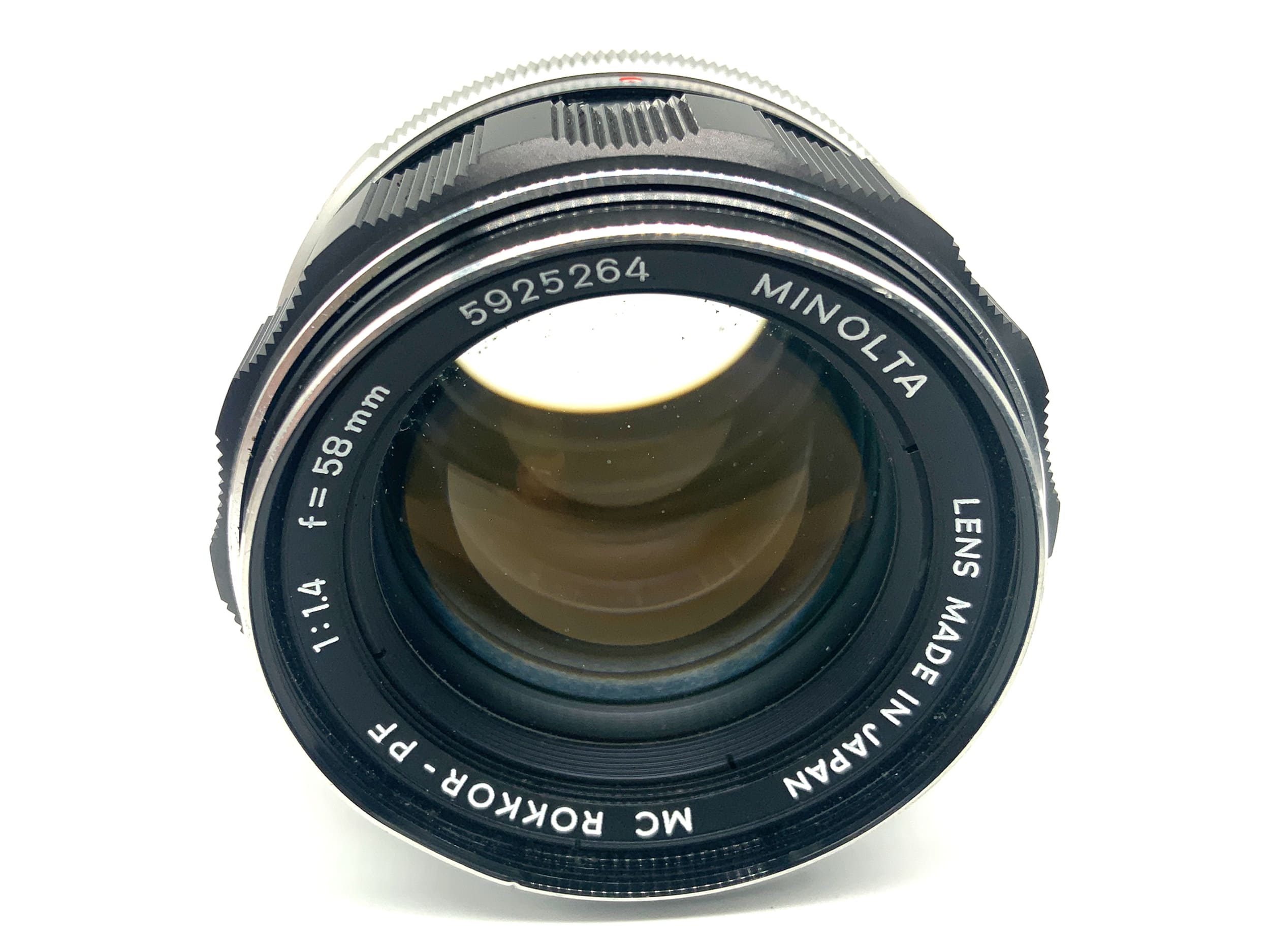 Minolta MC Rokkor-PF 58mm 1:1.4 Objektiv Festbrennweite (Minolta MD) Nebel!