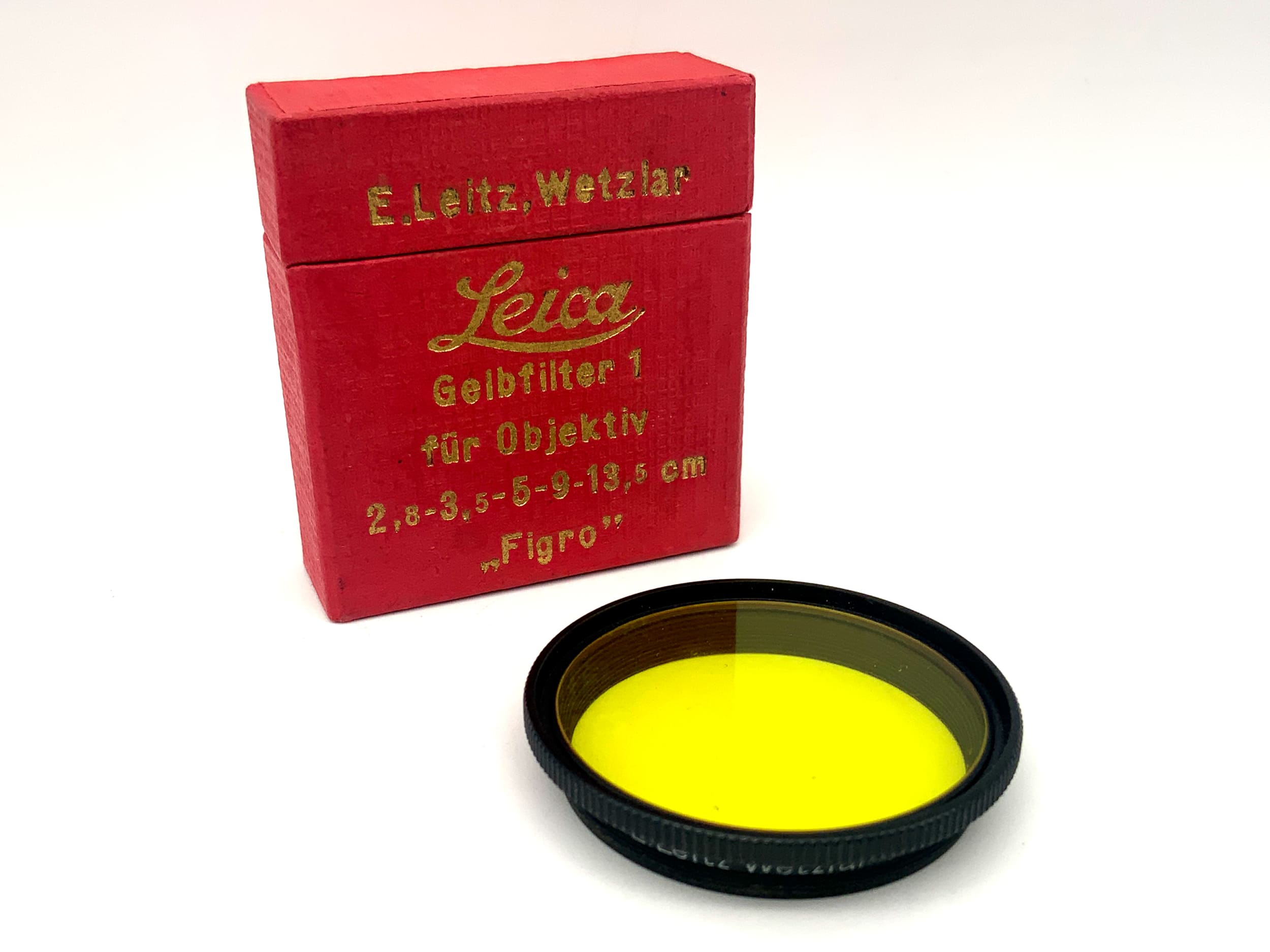 Leica Leitz Yellow "Figro" 36mm Circular Color Filter with M36 Filter Thread