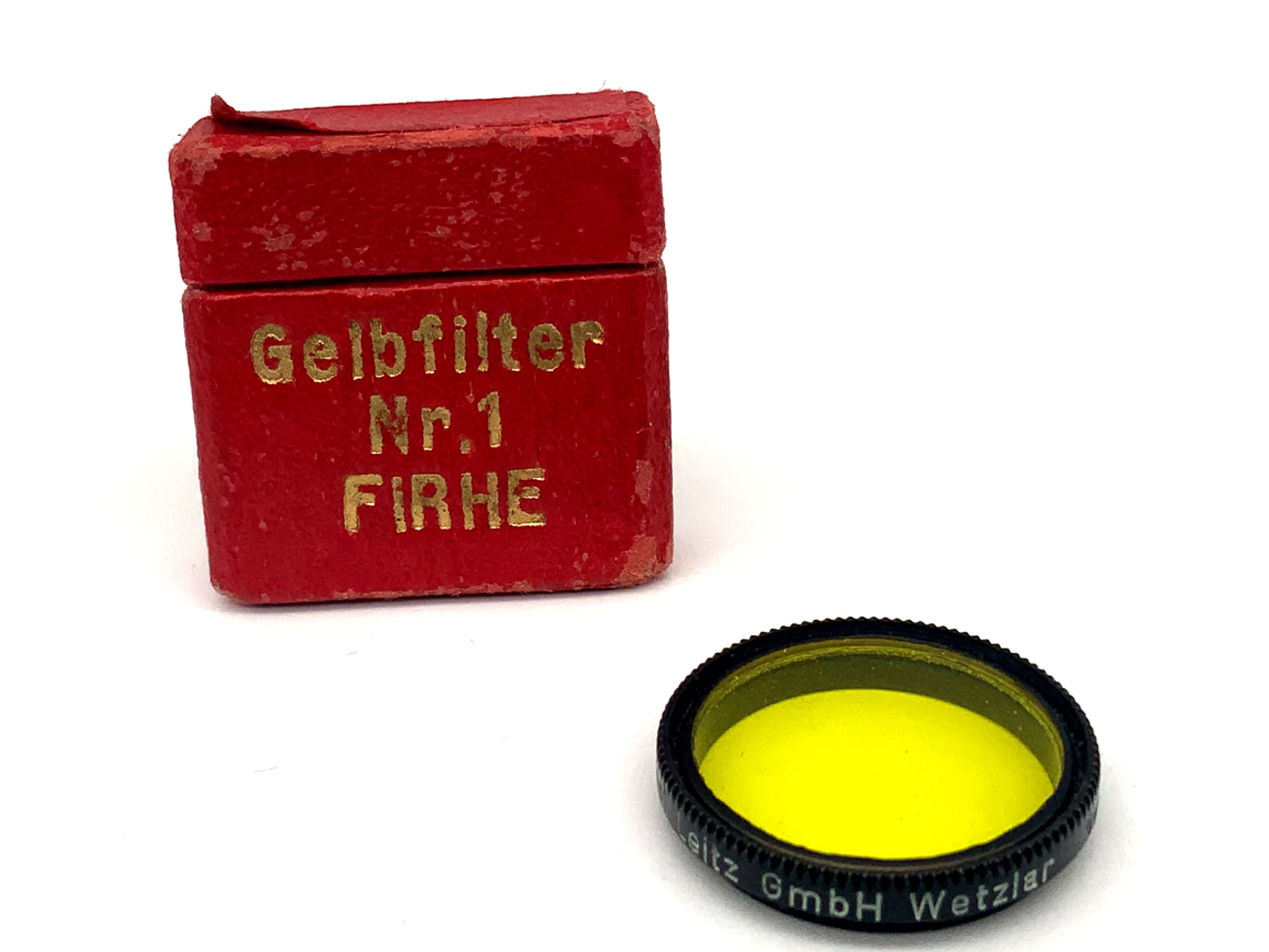 Leica Leitz Yellow Color Filter No. 1 FIRHE 19mm Circular Filter Thread M19