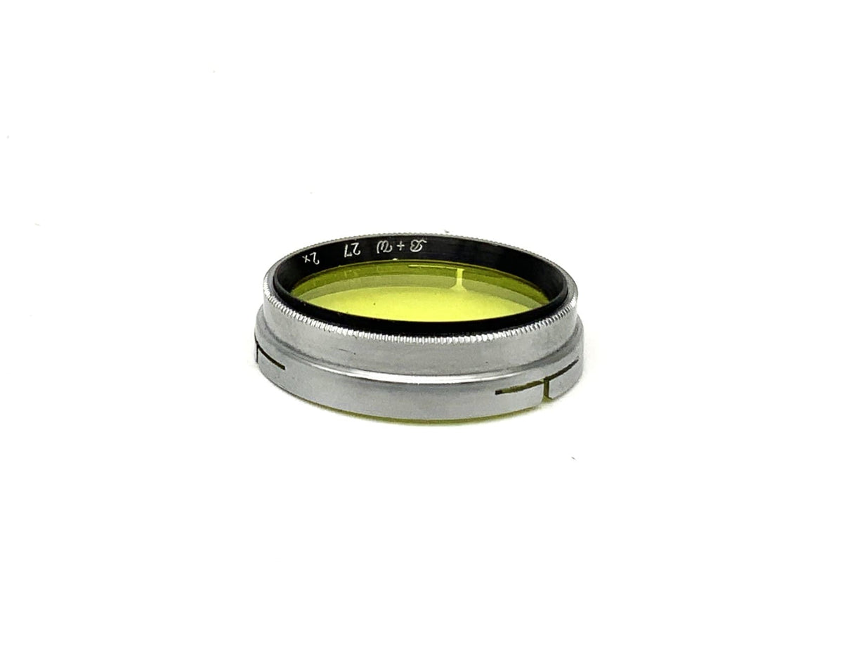 Filtre couleur B+W jaune/jaune 2x, filtre à enfiler, filetage de 27 mm