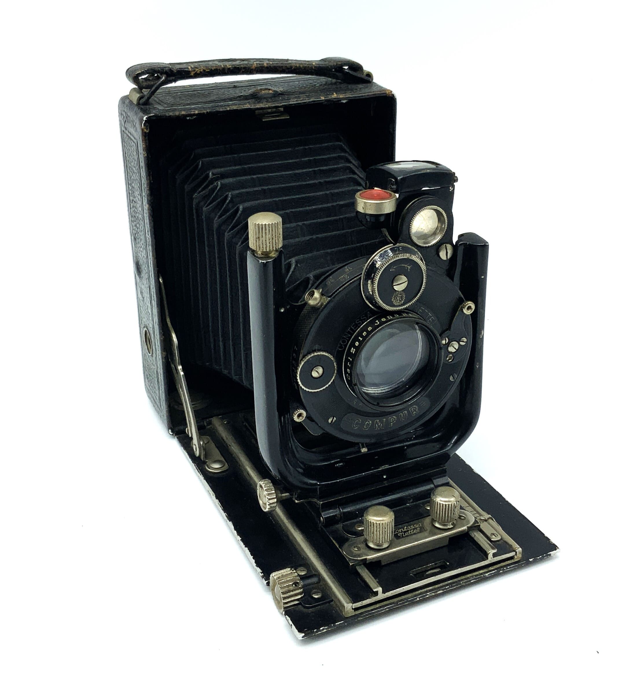Appareil photo à plaques Adoro de la comtesse Nettel avec objectif Carl Zeiss Tessar 12 cm 1:4,5