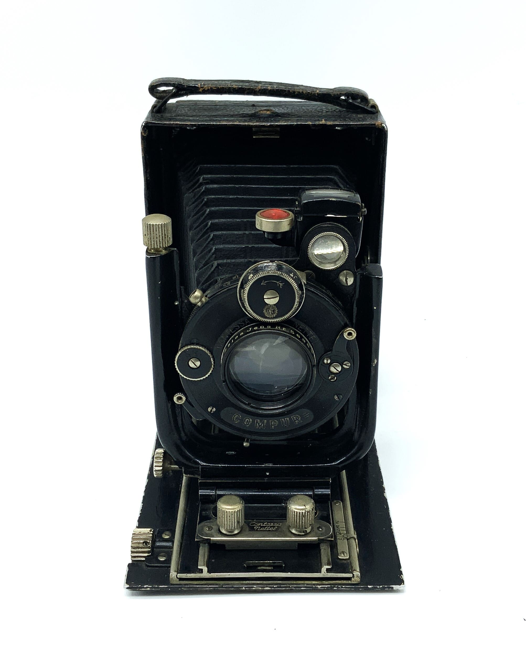 Appareil photo à plaques Adoro de la comtesse Nettel avec objectif Carl Zeiss Tessar 12 cm 1:4,5
