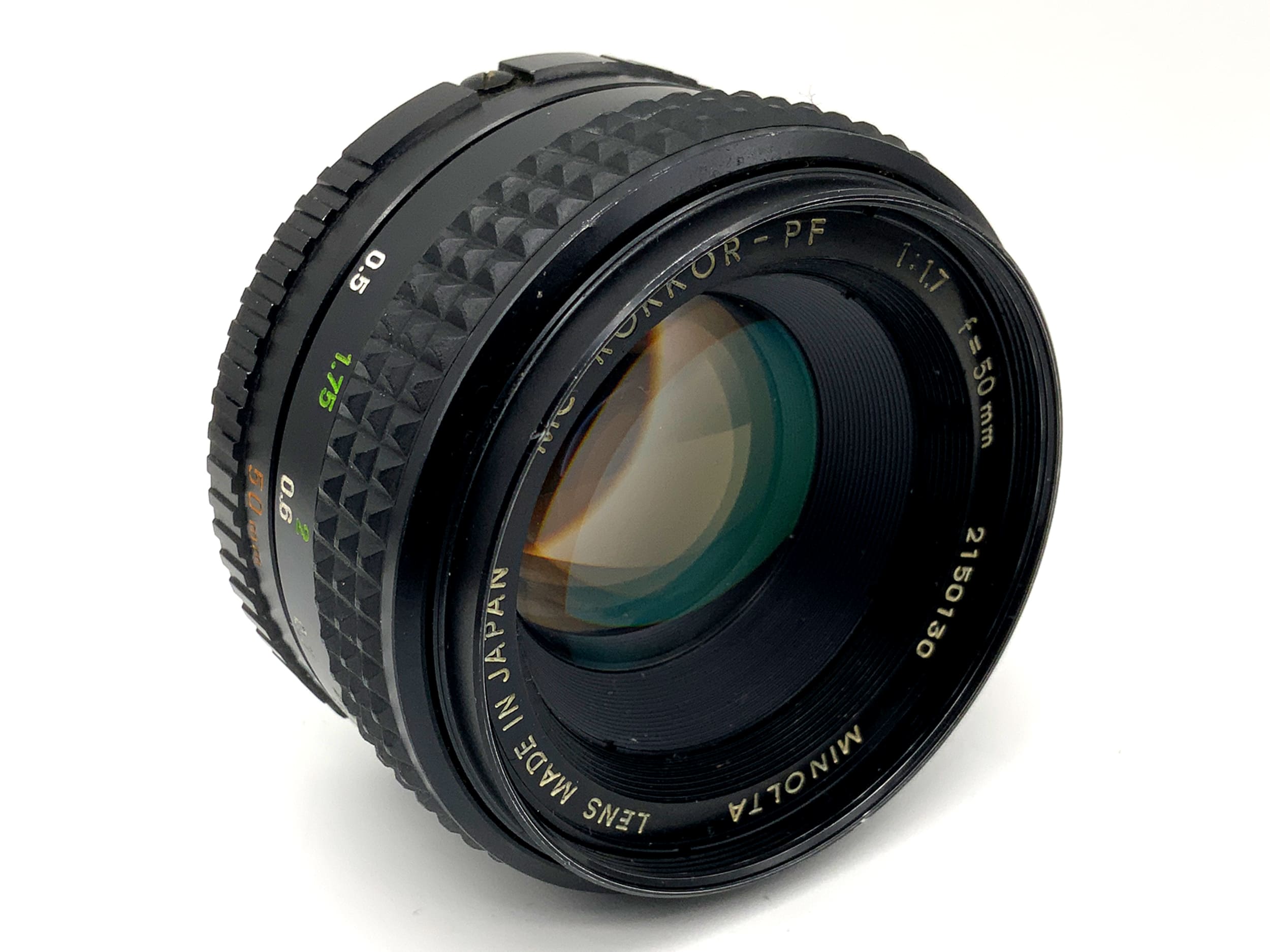 Minolta MC Rokkor-PF 50mm 1:1.7 Objektiv Festbrennweite (Minolta MD) Nebel!