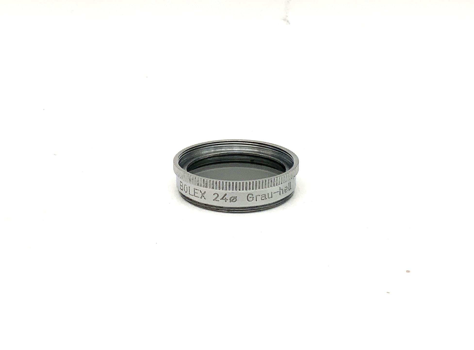 Filtre gris Bolex, gris clair, lot de 2 filtres, filetage circulaire de 24 mm