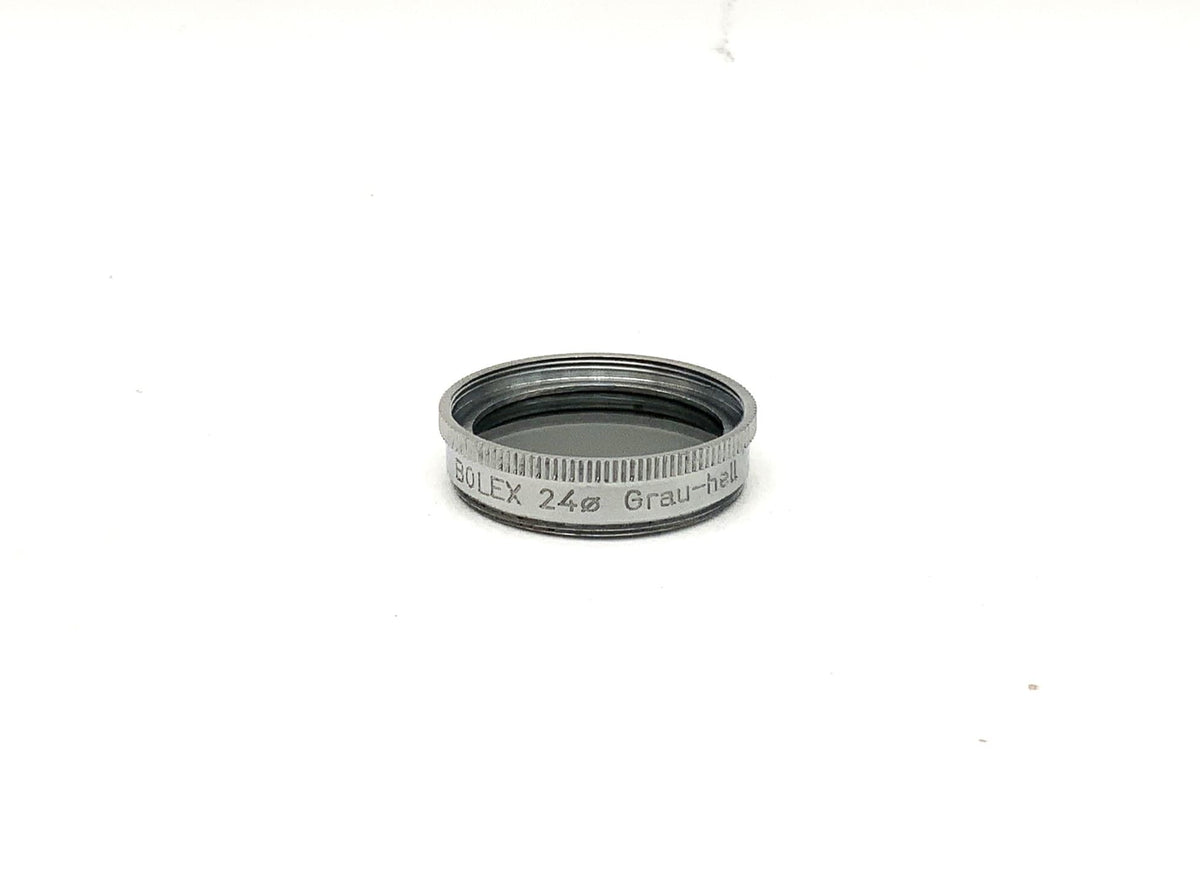 Filtre gris Bolex, gris clair, lot de 2 filtres, filetage circulaire de 24 mm