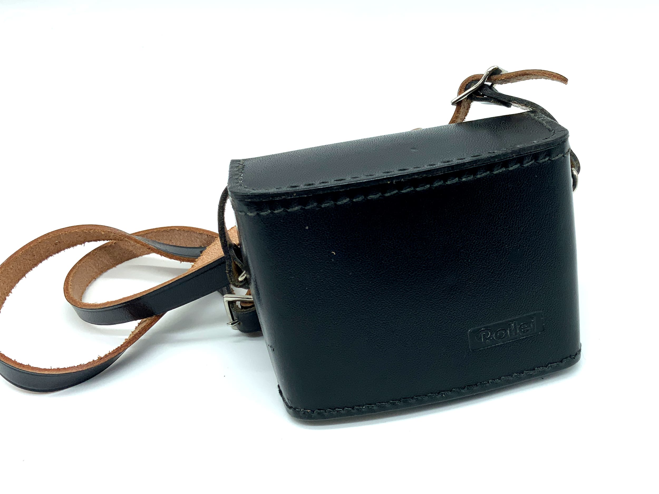 Étui en cuir noir pour Rollei 35S et 35SE, compatible avec les appareils photo Rollei 35S et 35SE.