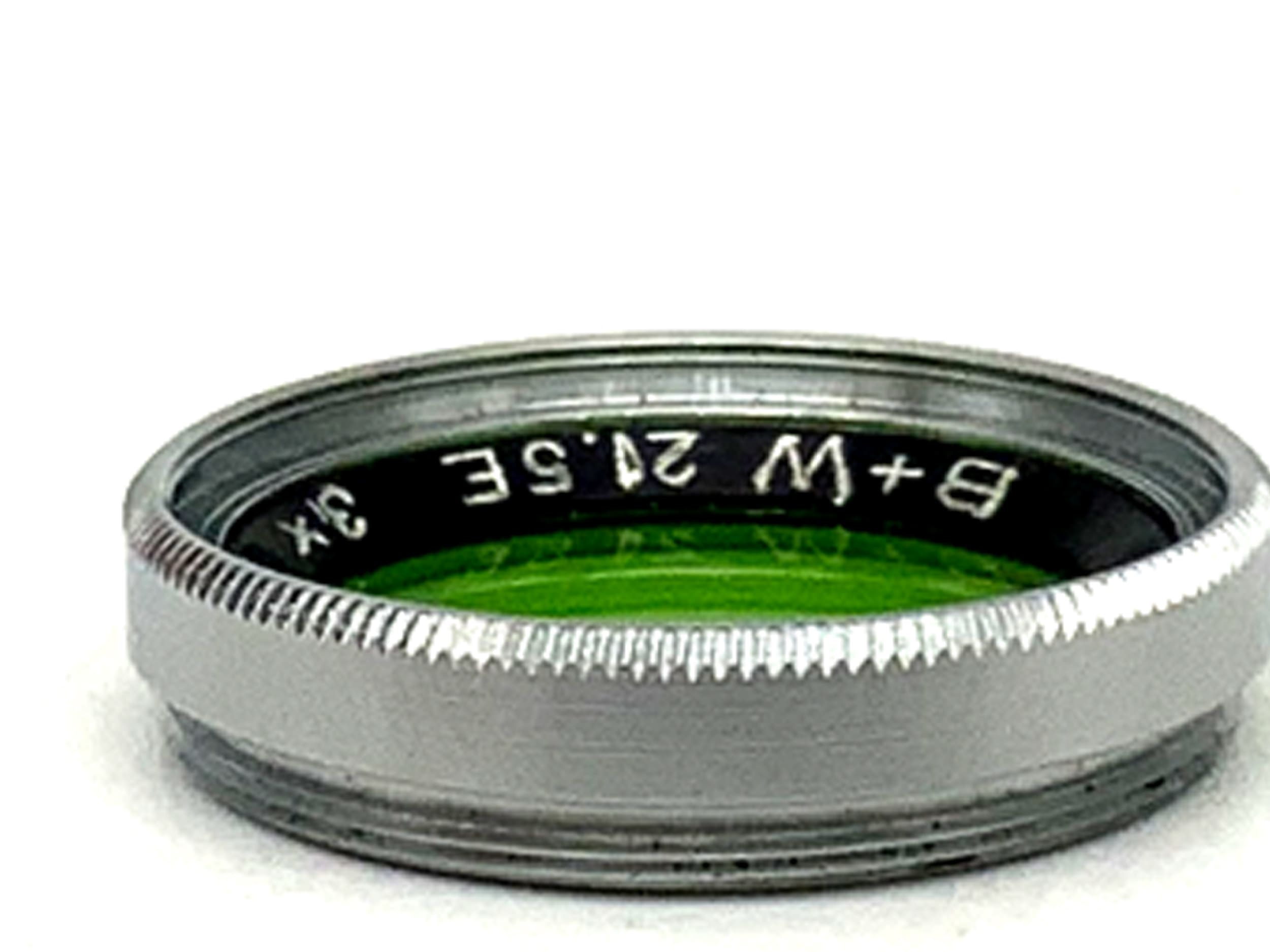 Filtre de couleur B+W 21,5E Vert/Vert 3x Filtre 21,5 mm Filetage circulaire