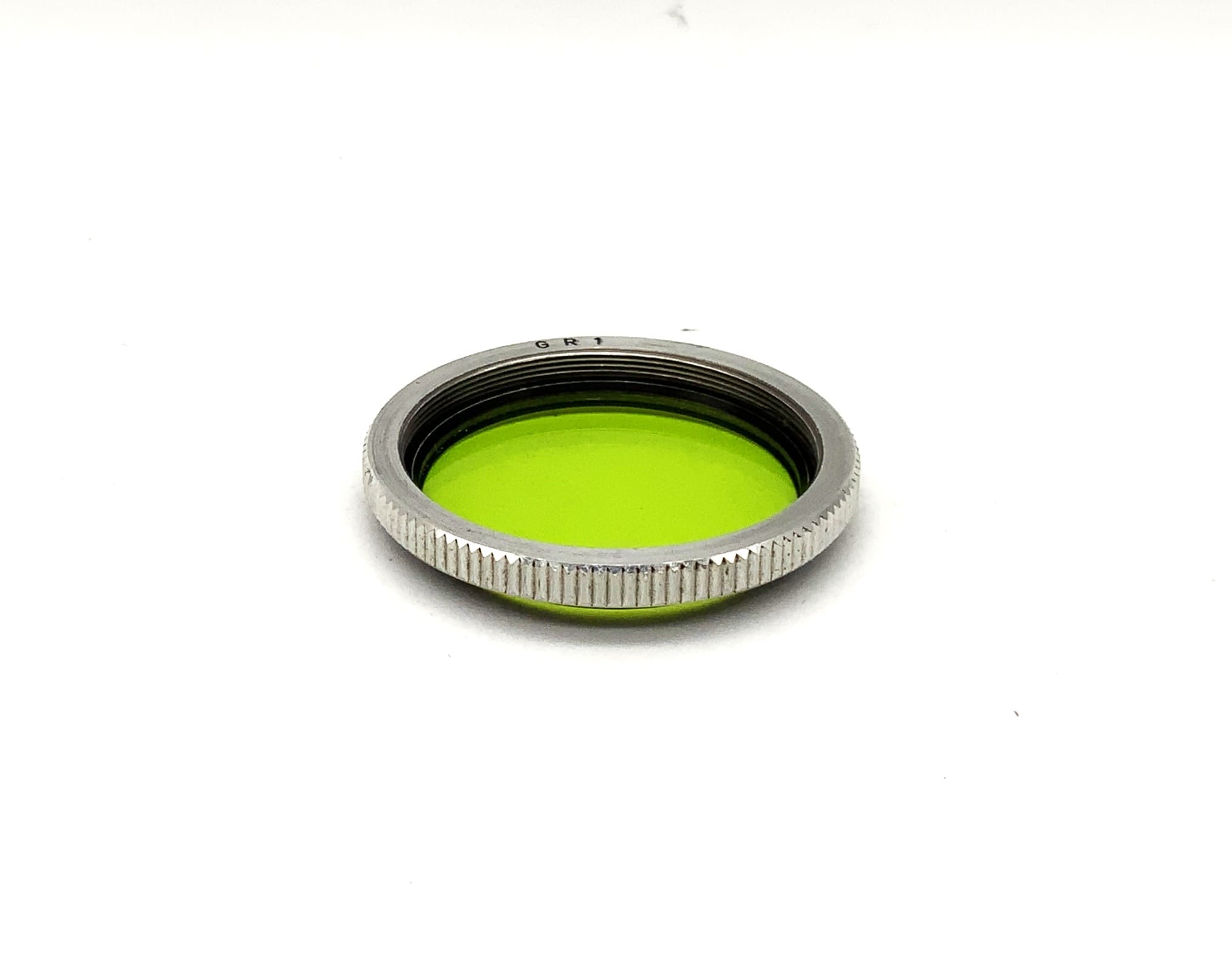Filtre de couleur GR 1 vert/vert, filetage circulaire de 30,5 mm