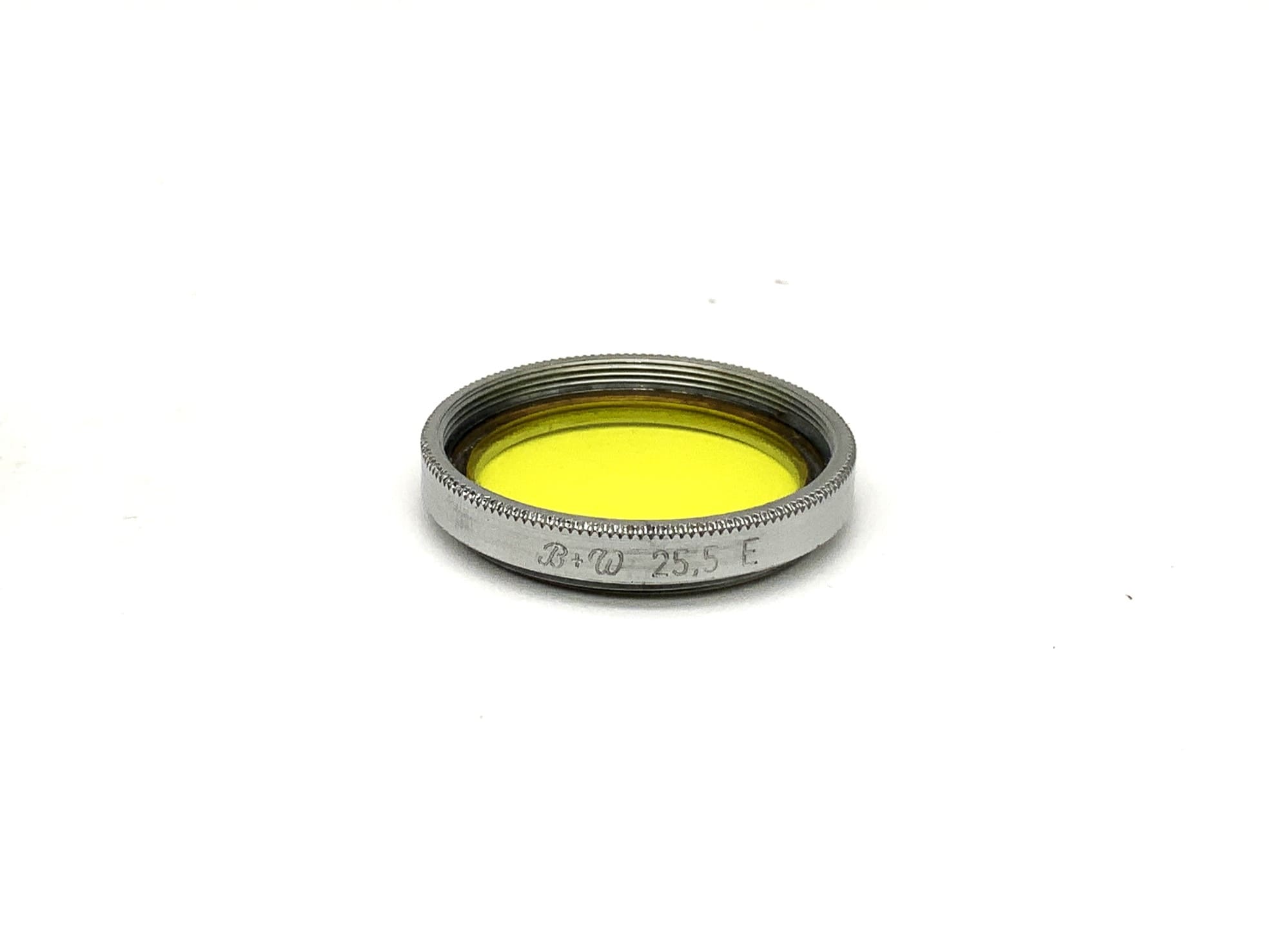Filtre de couleur B+W 25,5E jaune/jaune, filetage circulaire de 25,5 mm
