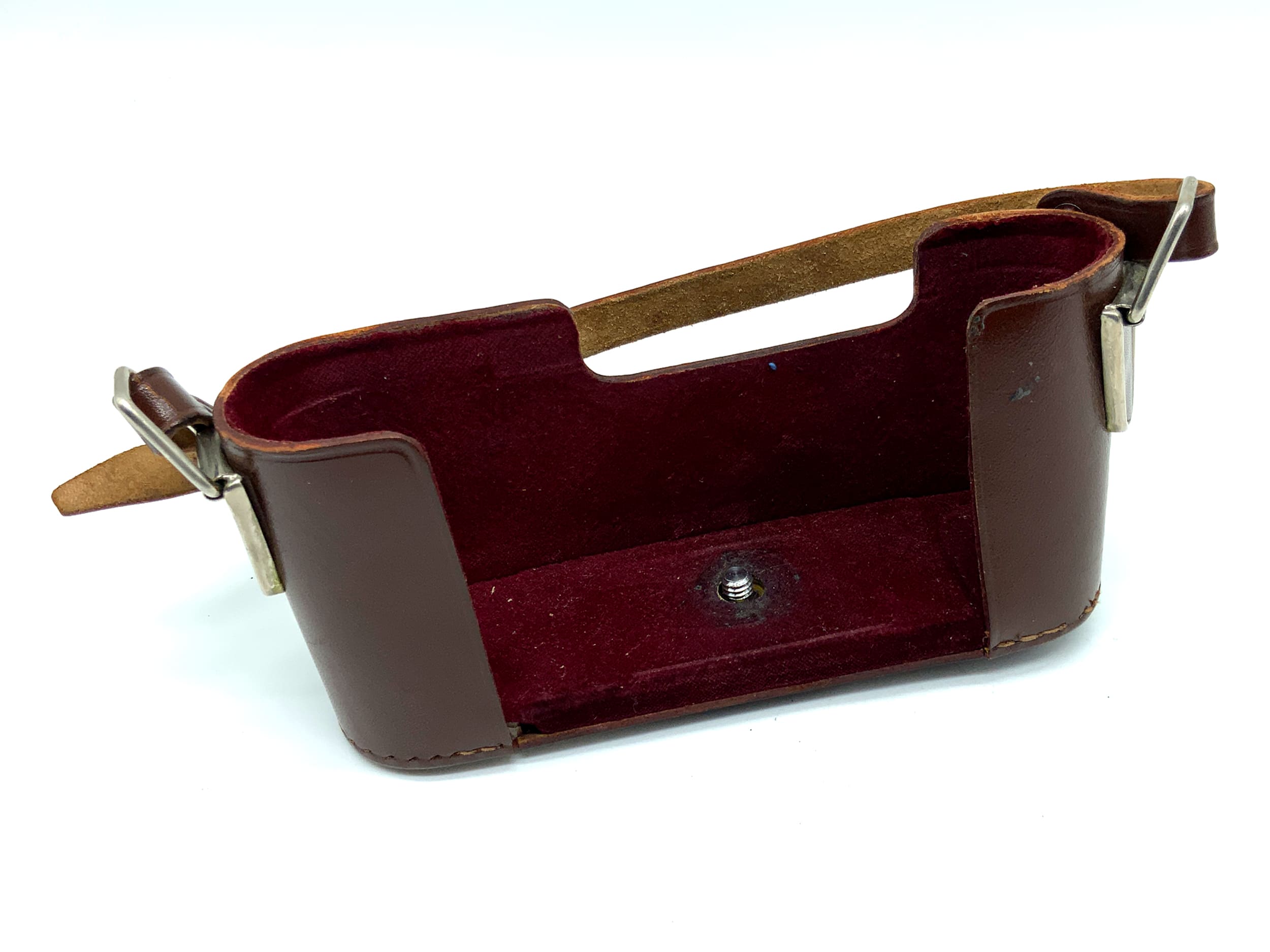 Étui Alpa Model 7 Ready, en cuir marron, partie inférieure, sac pour appareil photo