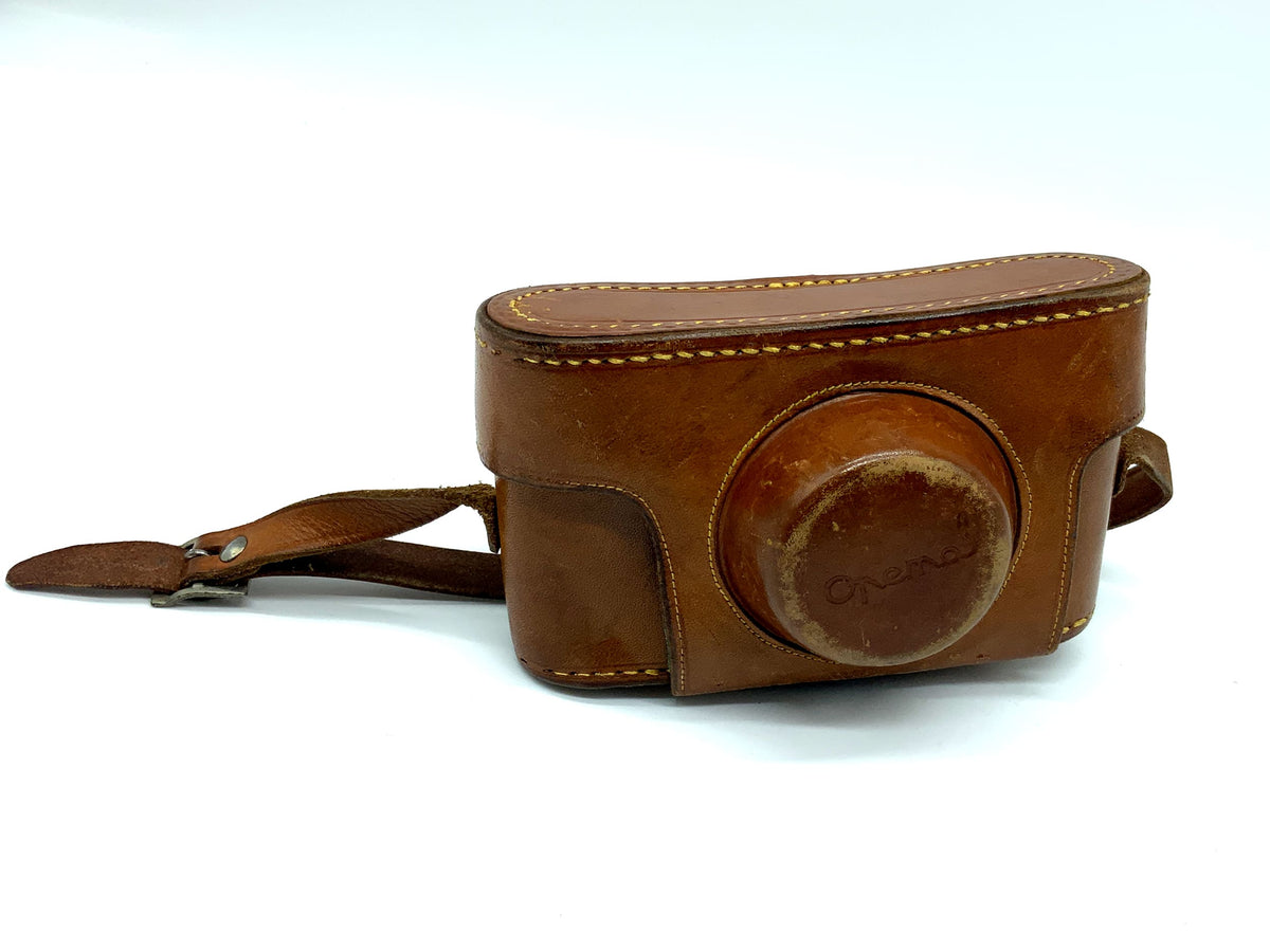 Étui pour appareil photo Meopta Optema II Ready, en cuir marron, sac à main