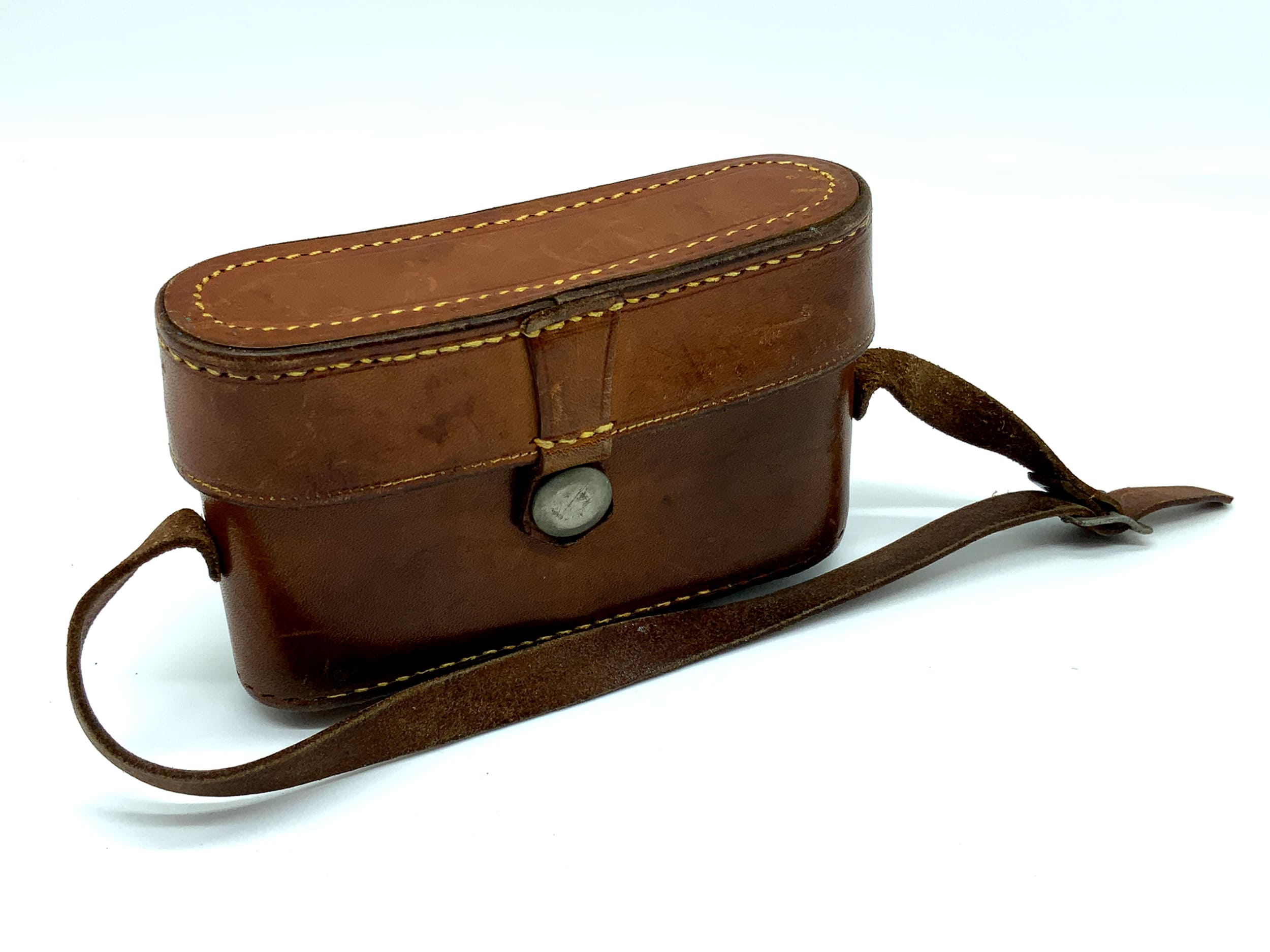 Étui pour appareil photo Meopta Optema II Ready, en cuir marron, sac à main