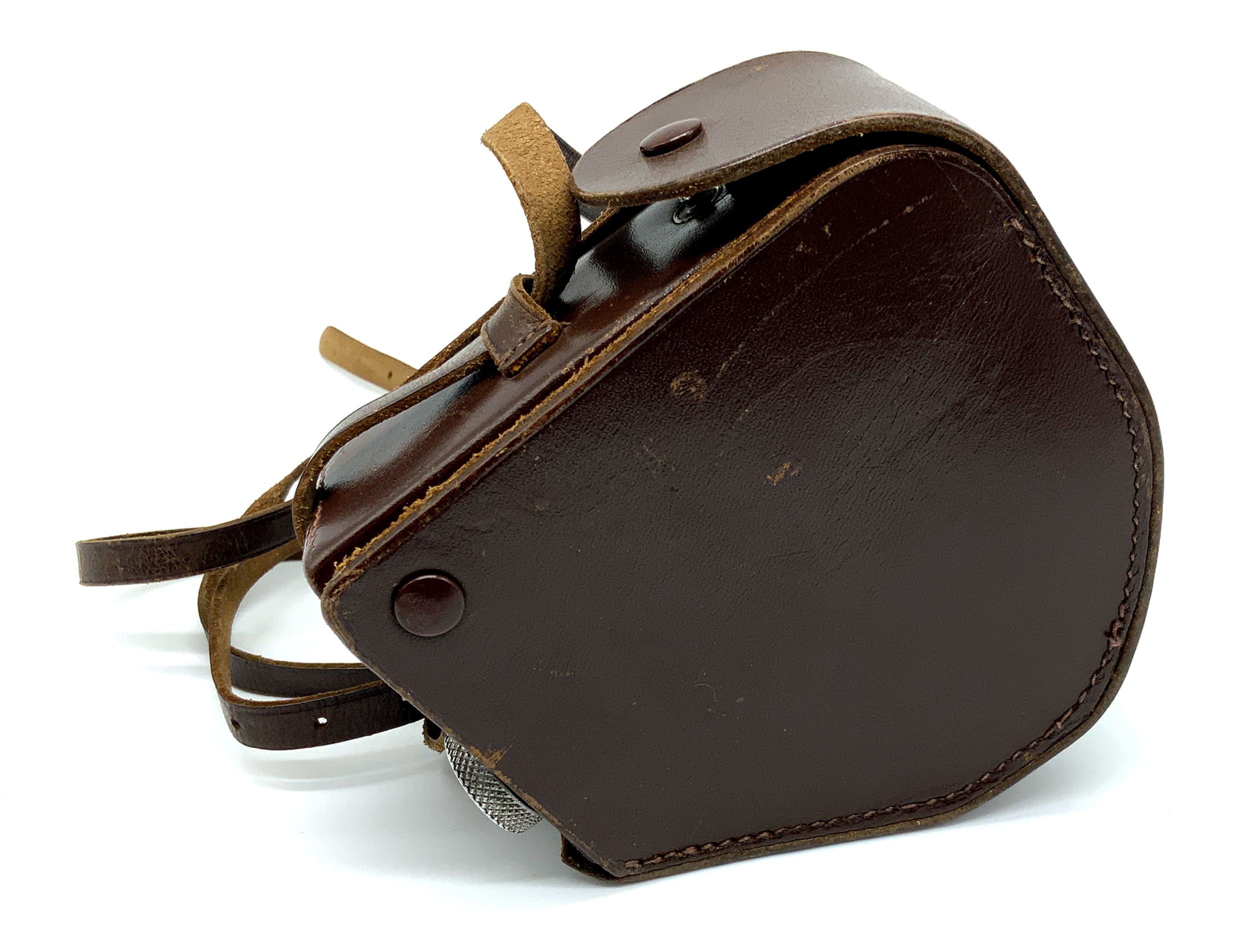 Sacoche rigide en cuir marron pour appareil photo Bolex L8 Ready Bag