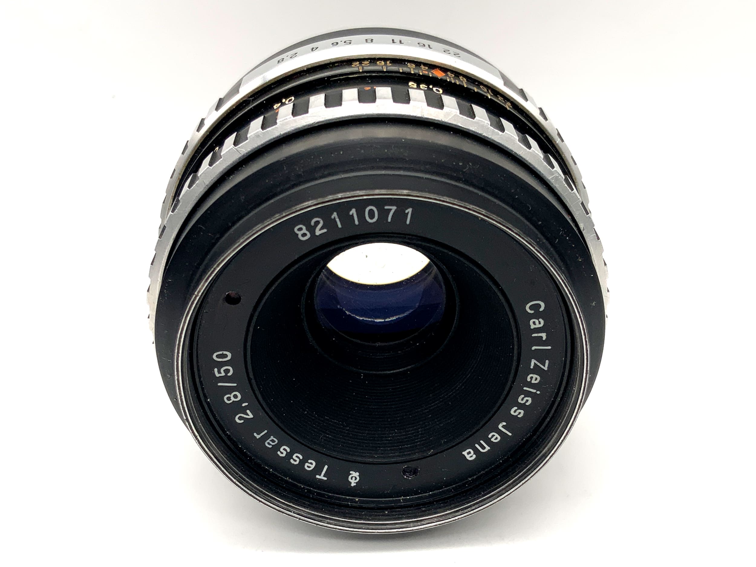 Carl Zeiss 50mm 1:2.8 lens Q1 Tessar Zebra prime lens (M42)