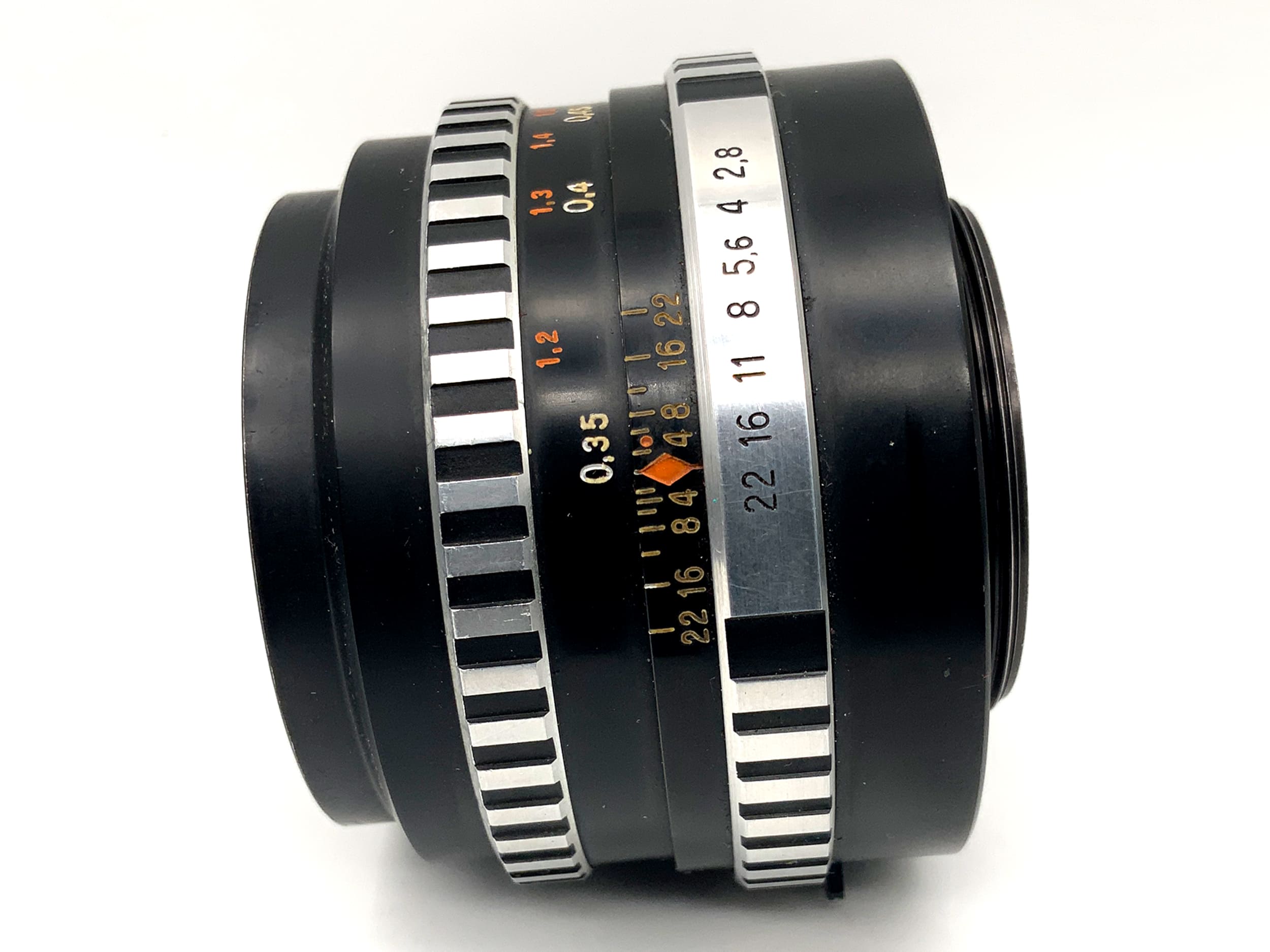 Carl Zeiss 50mm 1:2.8 lens Q1 Tessar Zebra prime lens (M42)