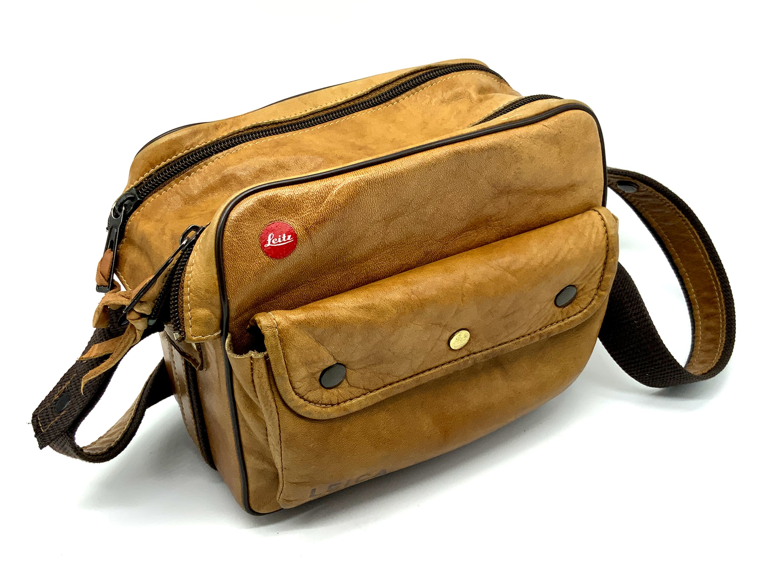 Sac bandoulière Leica M en cuir nappa beige de vachette 14840
