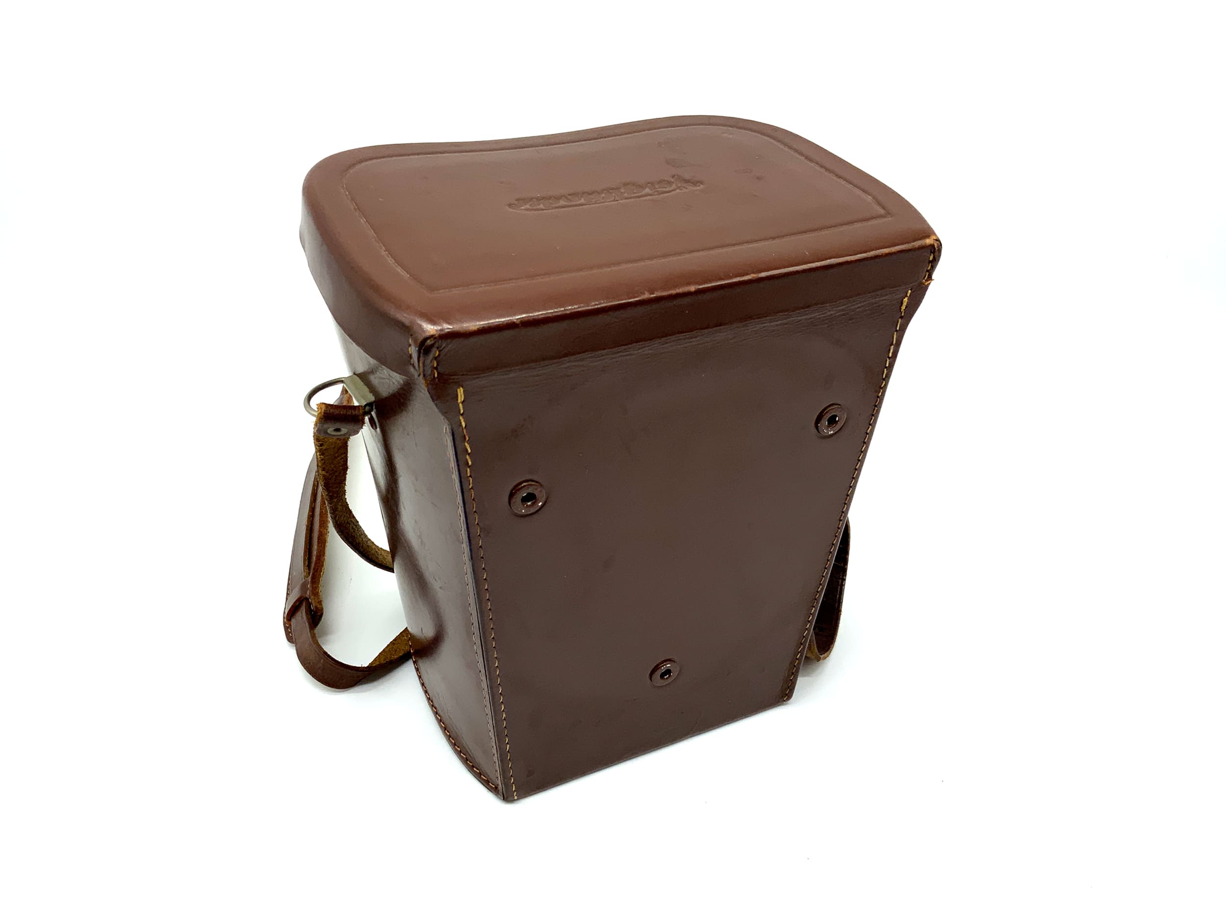 Sac Voigtländer Bessamatic Ready, étui en cuir marron, étui long