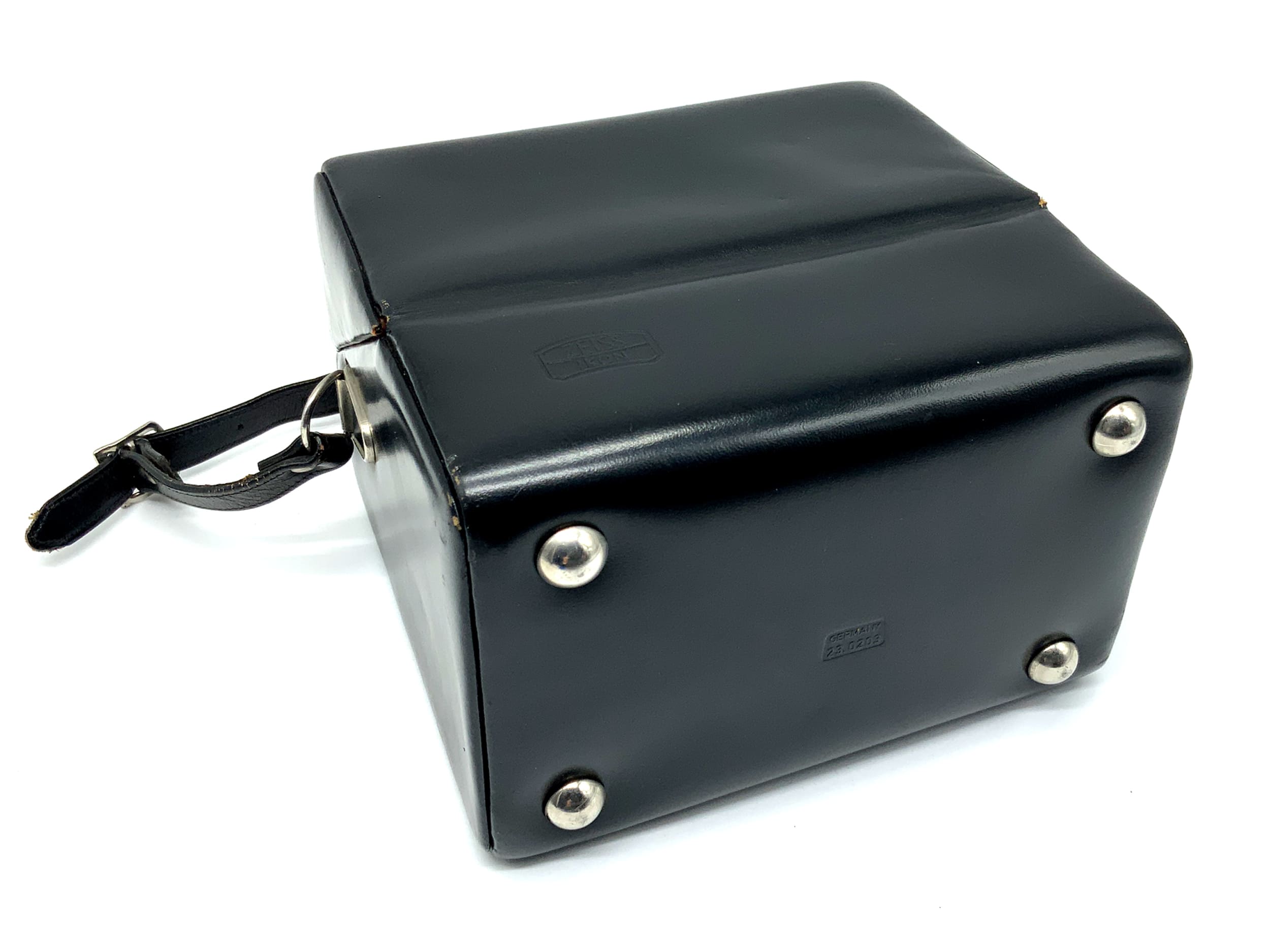 Étui en cuir noir pour appareil photo Zeiss Ikon 23.0203 Ready Case. Sacoche pour appareil photo.