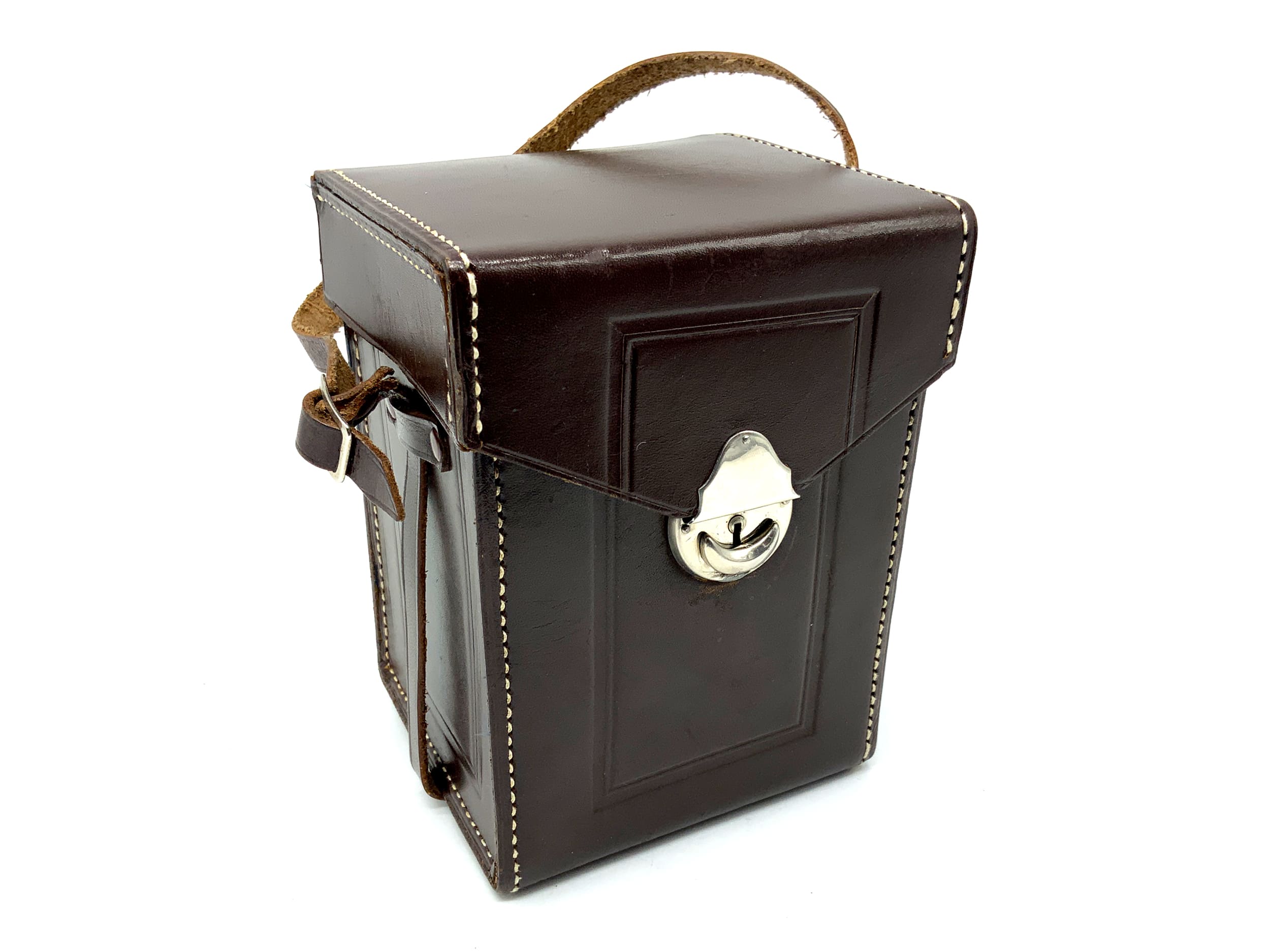 Voigtländer Superbe sac prêt, cuir marron, étui TLR, sac appareil photo