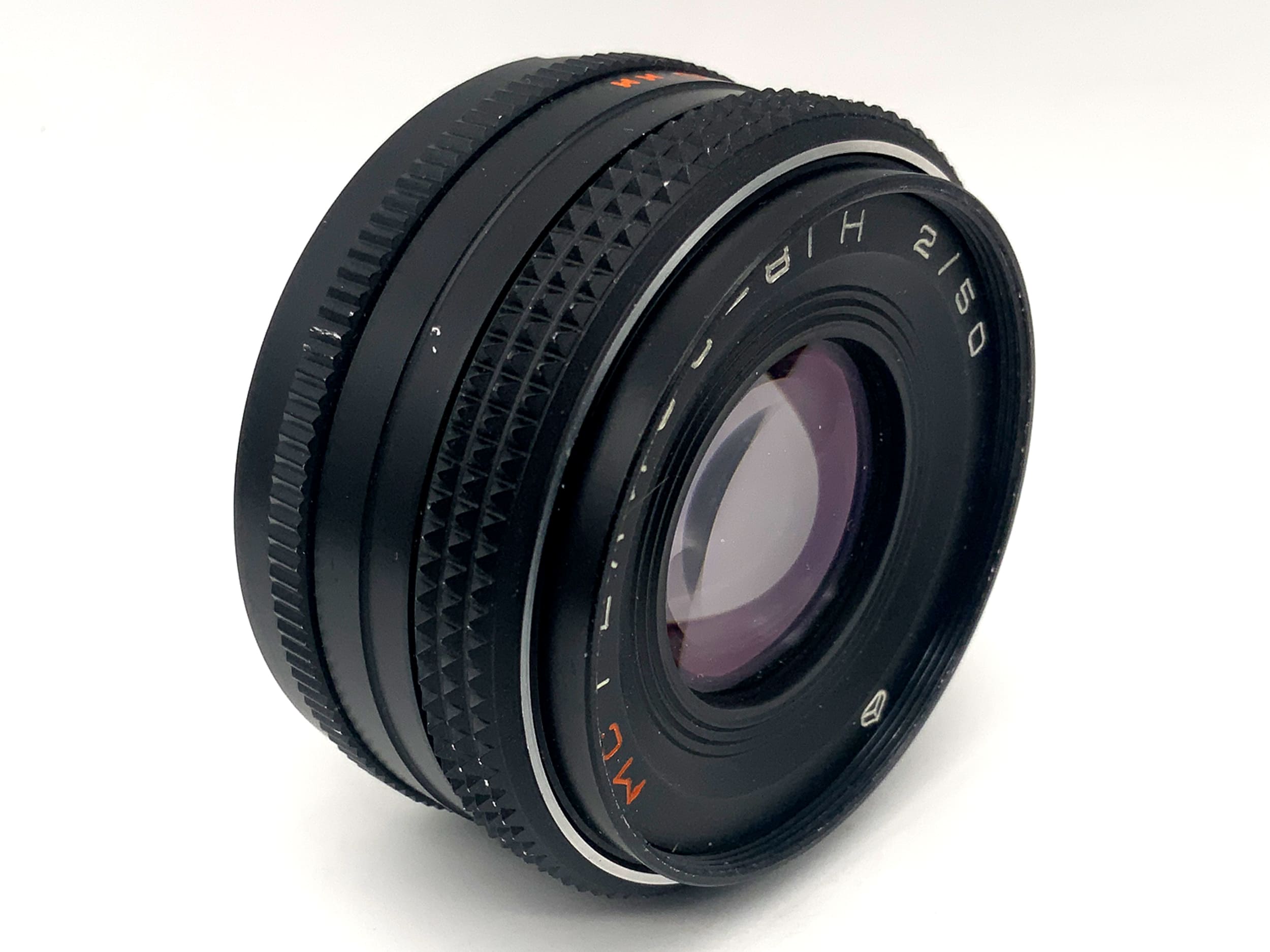 KMZ 50mm 1:2 lens Kiev 20 Helios 81N MC prime lens (Nikon F)