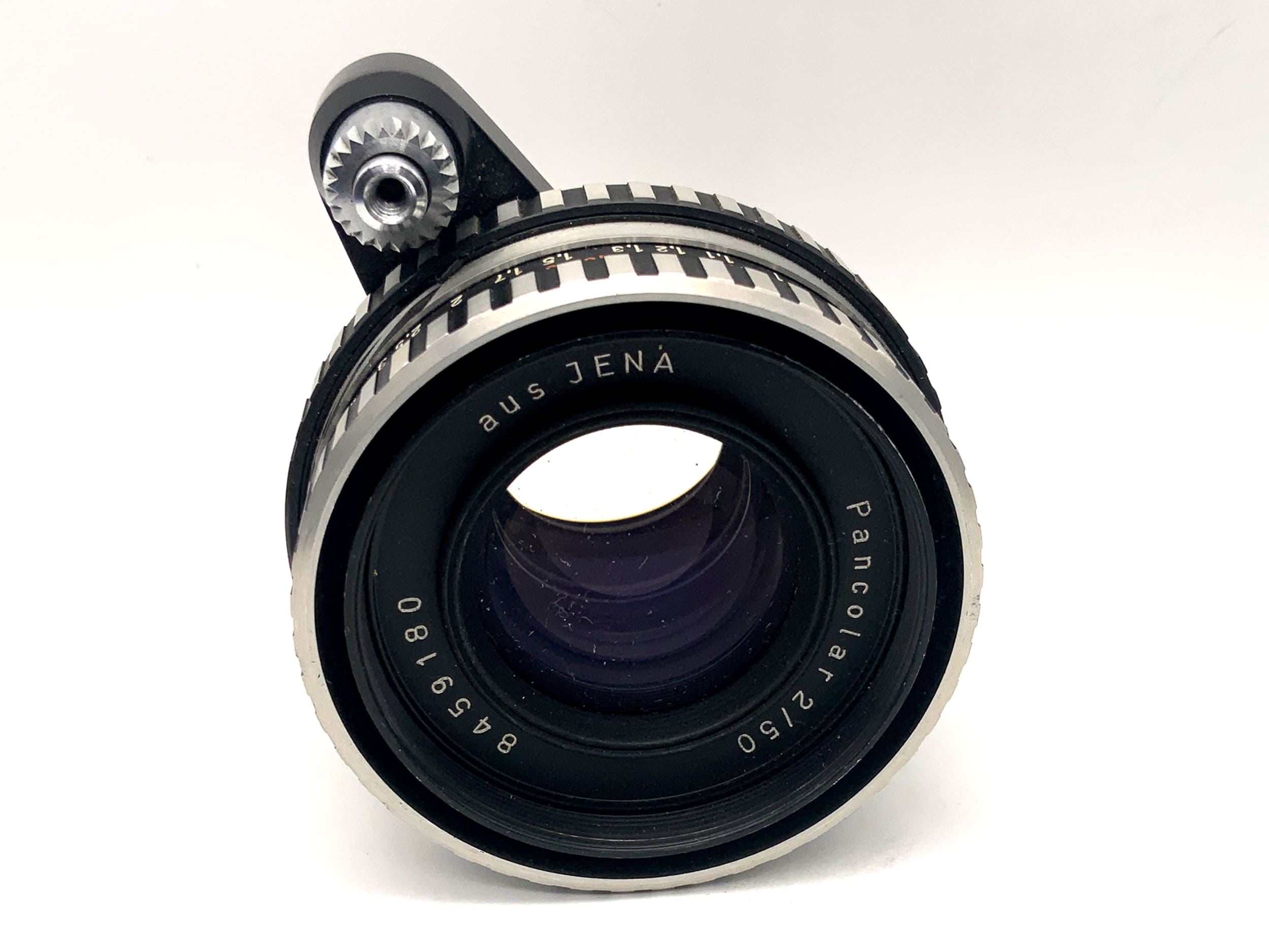 Carl Zeiss 50mm 1:2 lens Pancolar Zebra from Jena fixed focal length (Exa)