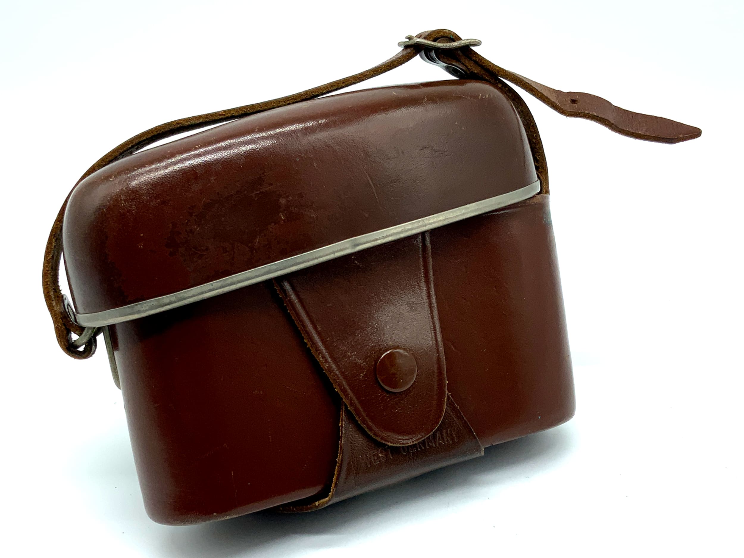 Sac de transport Voigtländer Bessamatic Deluxe, étui en cuir marron