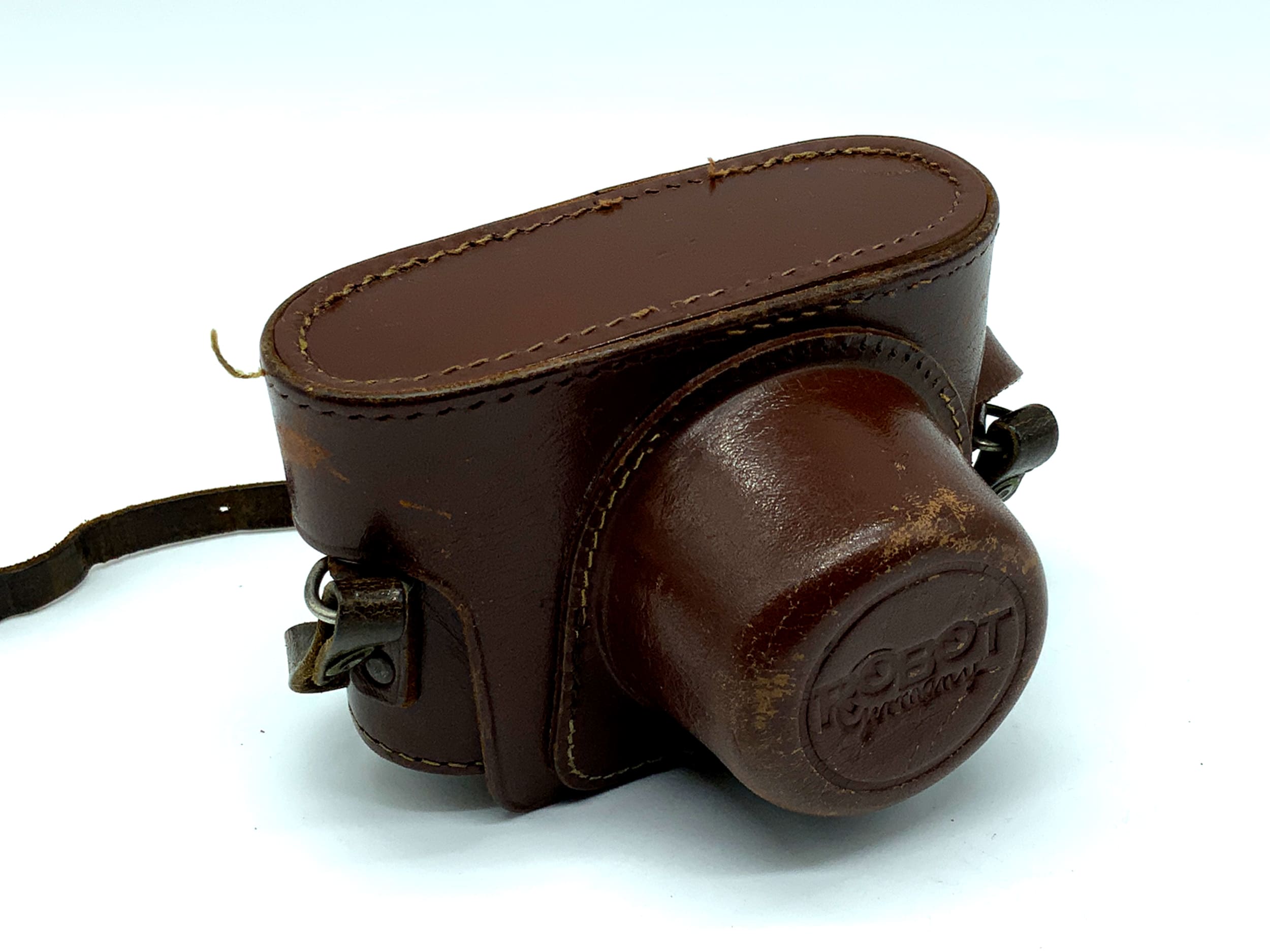 Étui pour appareil photo Berning Robot Star Ready, étui en cuir marron, sac pour appareil photo