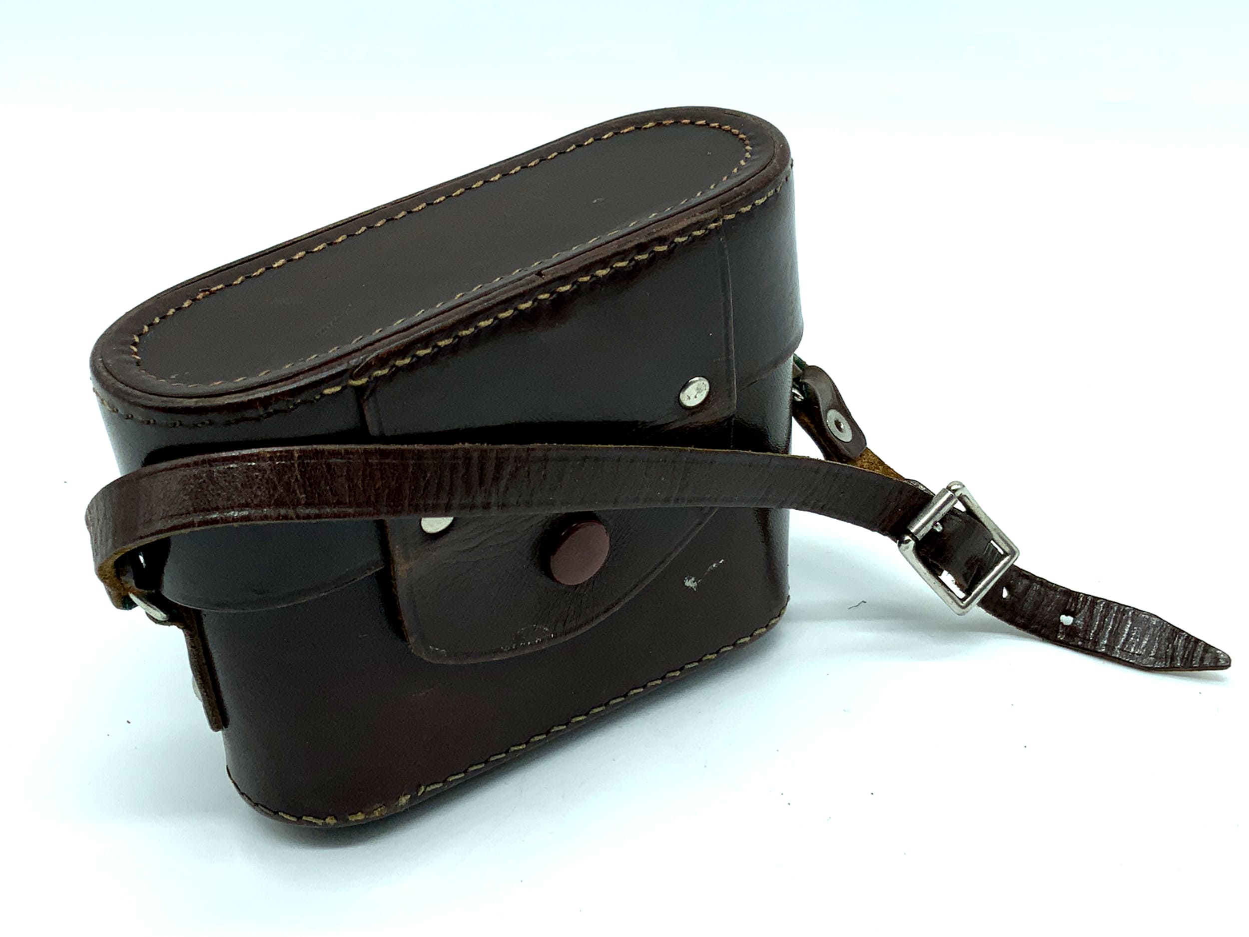 Étui en cuir marron pour appareil photo Berning Robot II Ready.