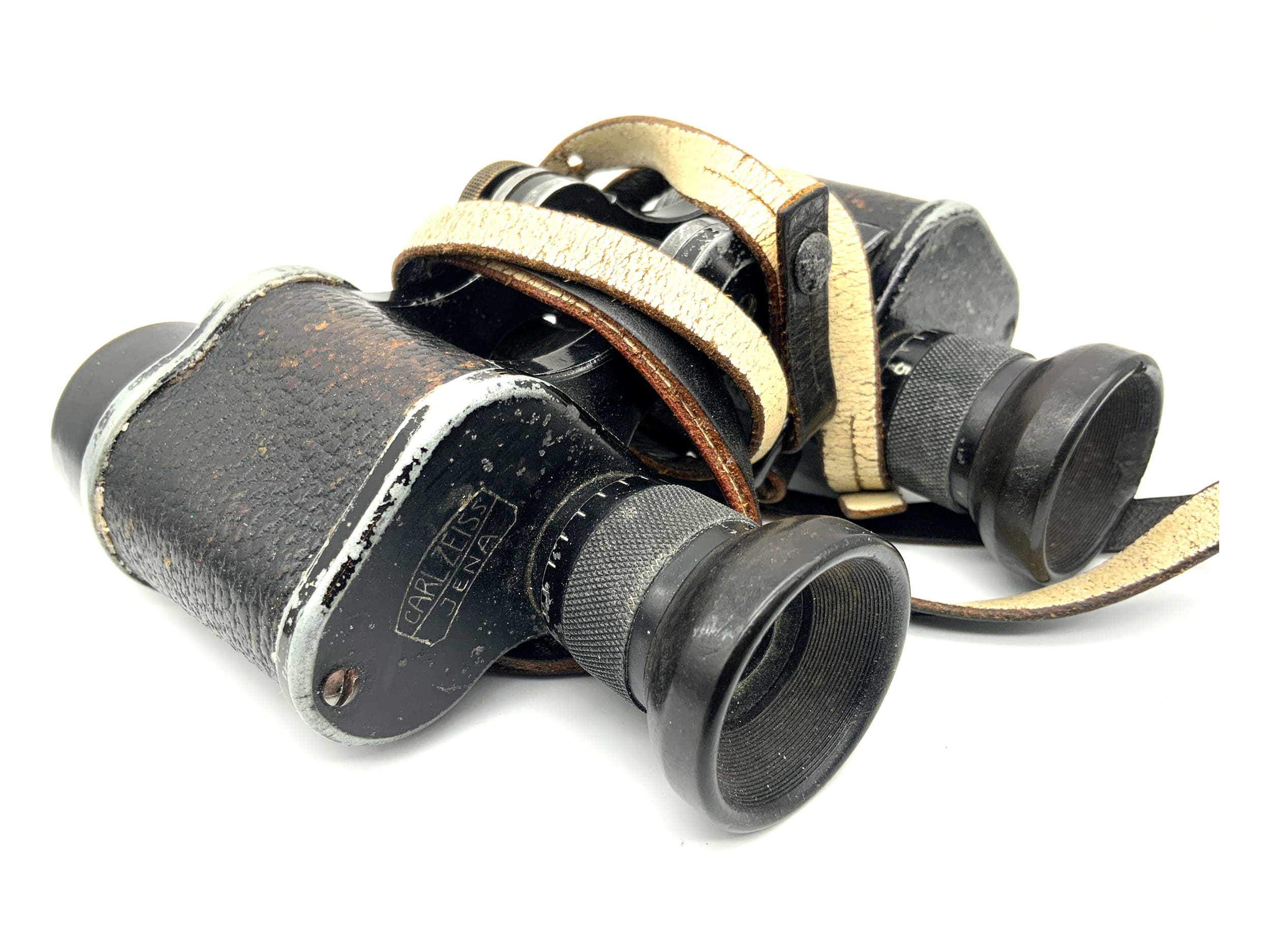 Jumelles Carl Zeiss Jena Marineglas 6x, jumelles de service de la Première Guerre mondiale, lentille à prisme