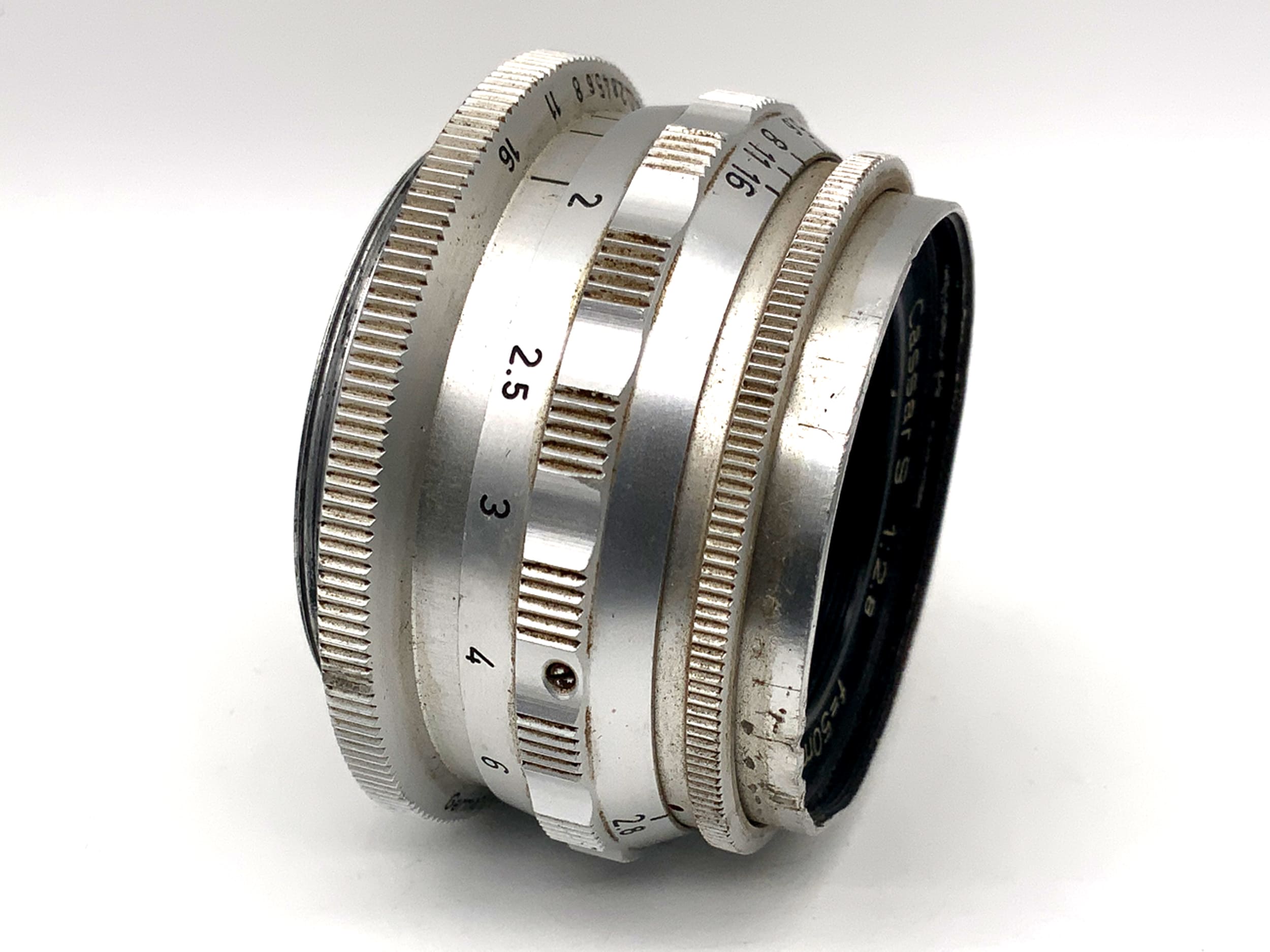 Steinheil Munich 50mm 1:2.8 lens Cassar S 12 Blades prime lens (M42)