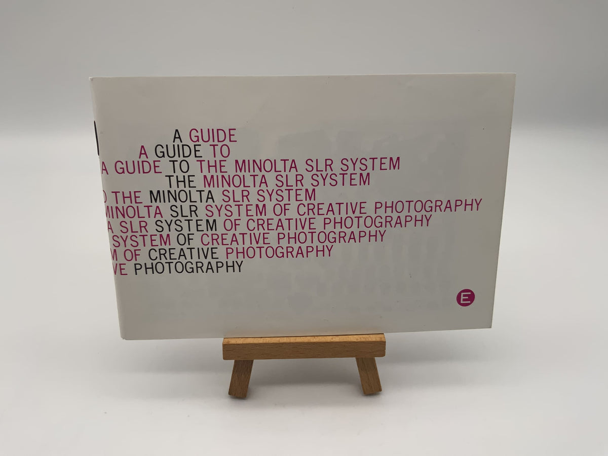 Minolta product catalog user manual