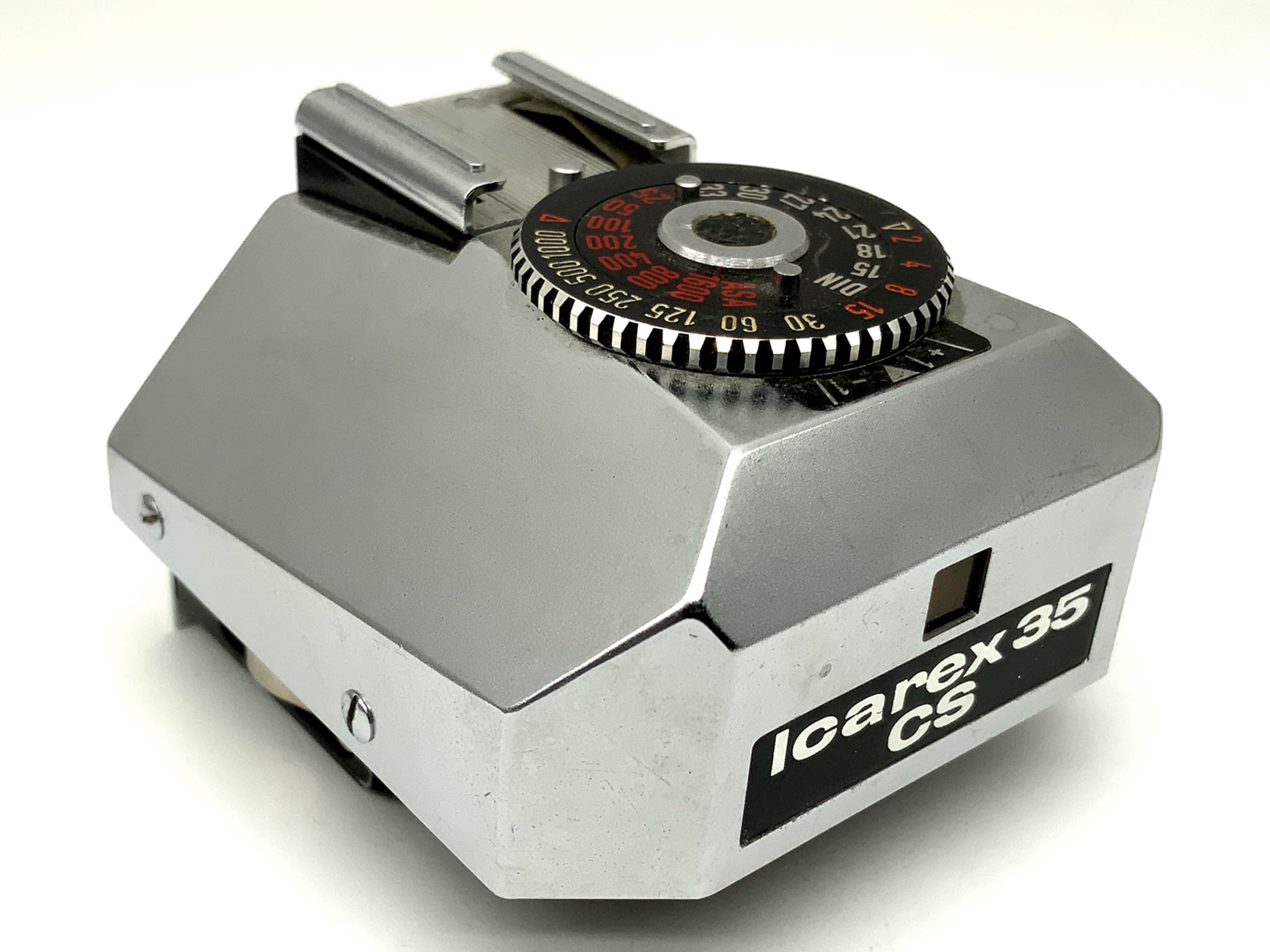 Viseur à prisme Zeiss Ikon Voigtländer Icarex 35 CS ! Posemètre défectueux ! Prisme