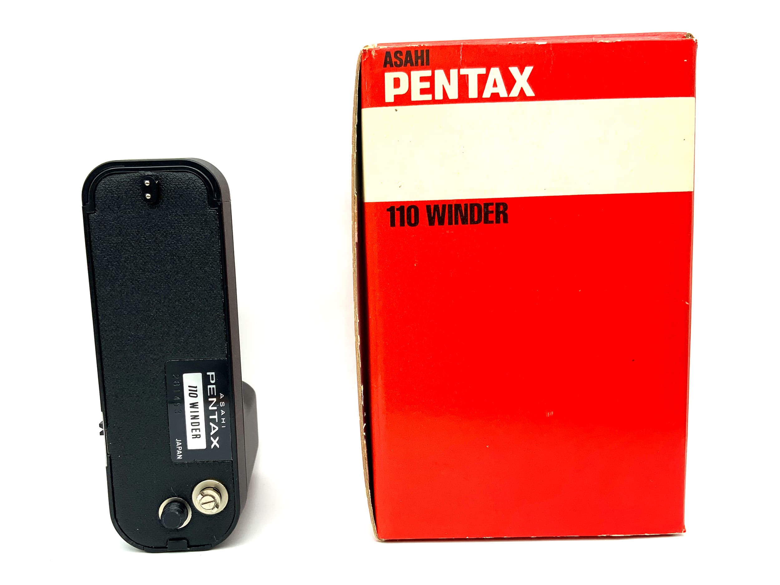 Rembobineur Pentax 110 pour Auto 110 avec emballage d'origine, moteur d'entraînement, transport de film