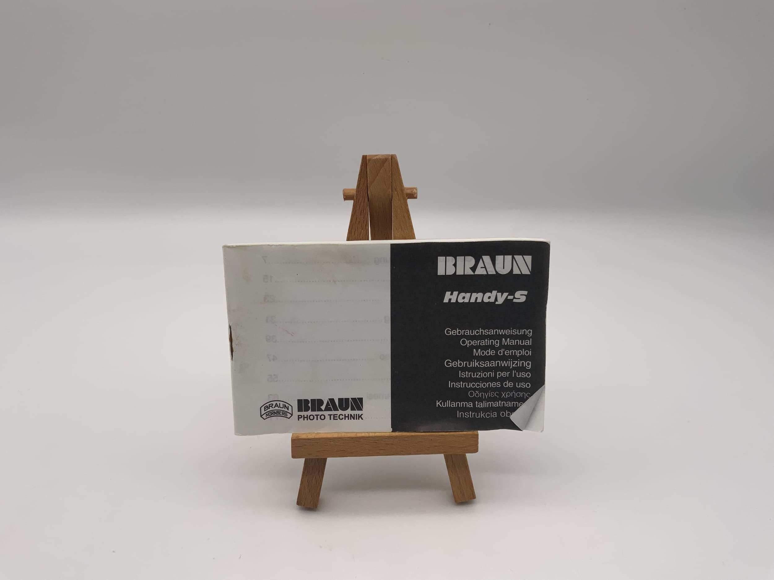 Manuel d'utilisation du Braun Handy S