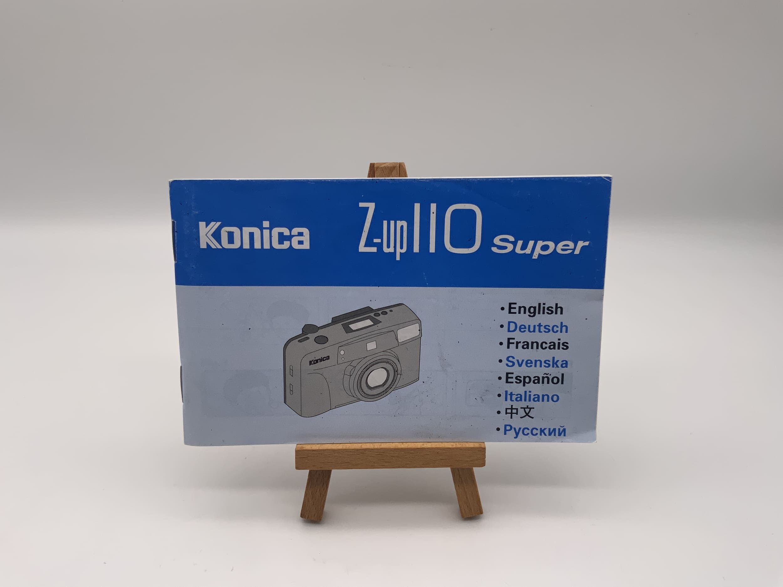 Manuel d'utilisation du Konica Z-up 110