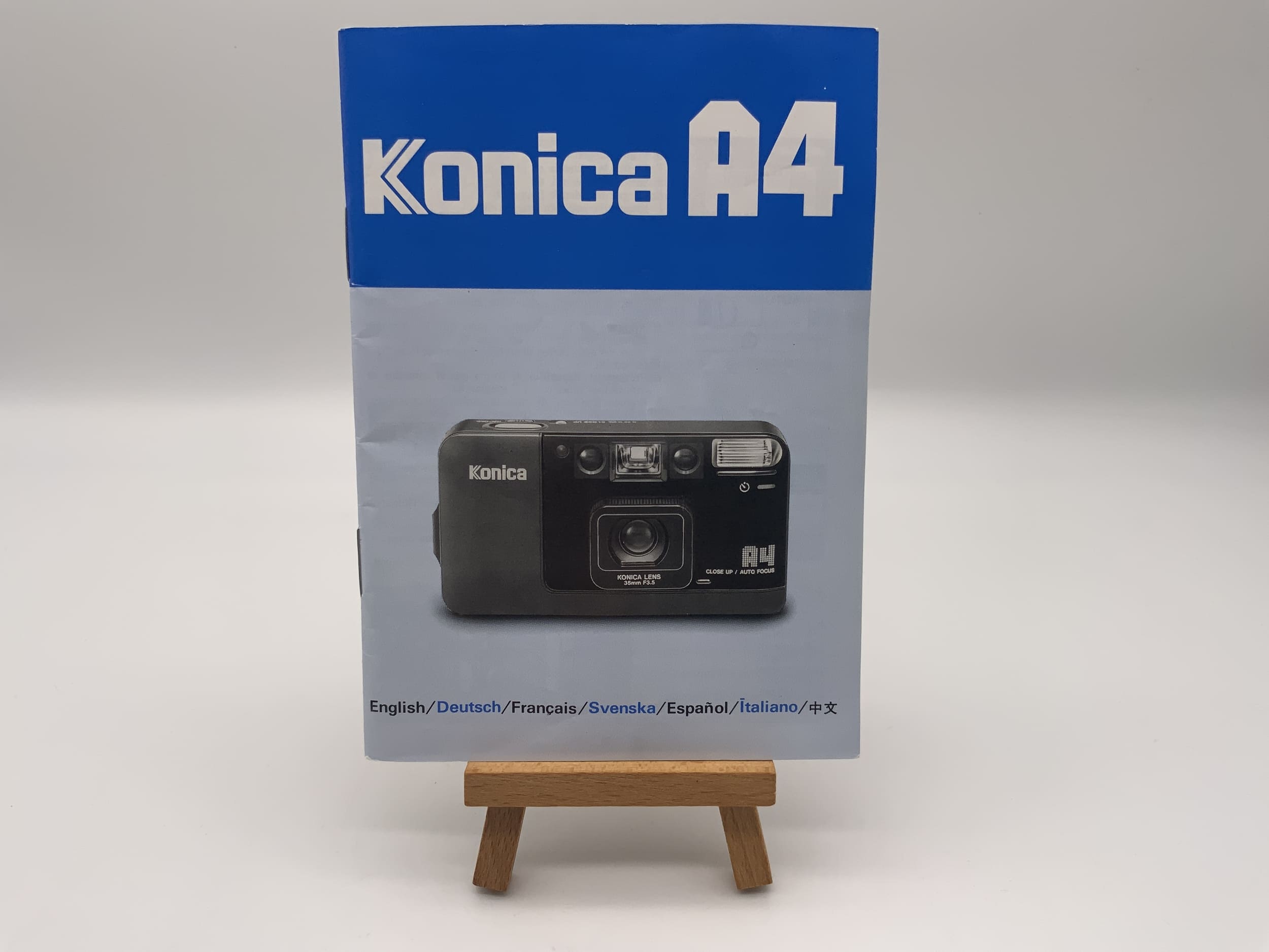 Manuel d'utilisation Konica A4